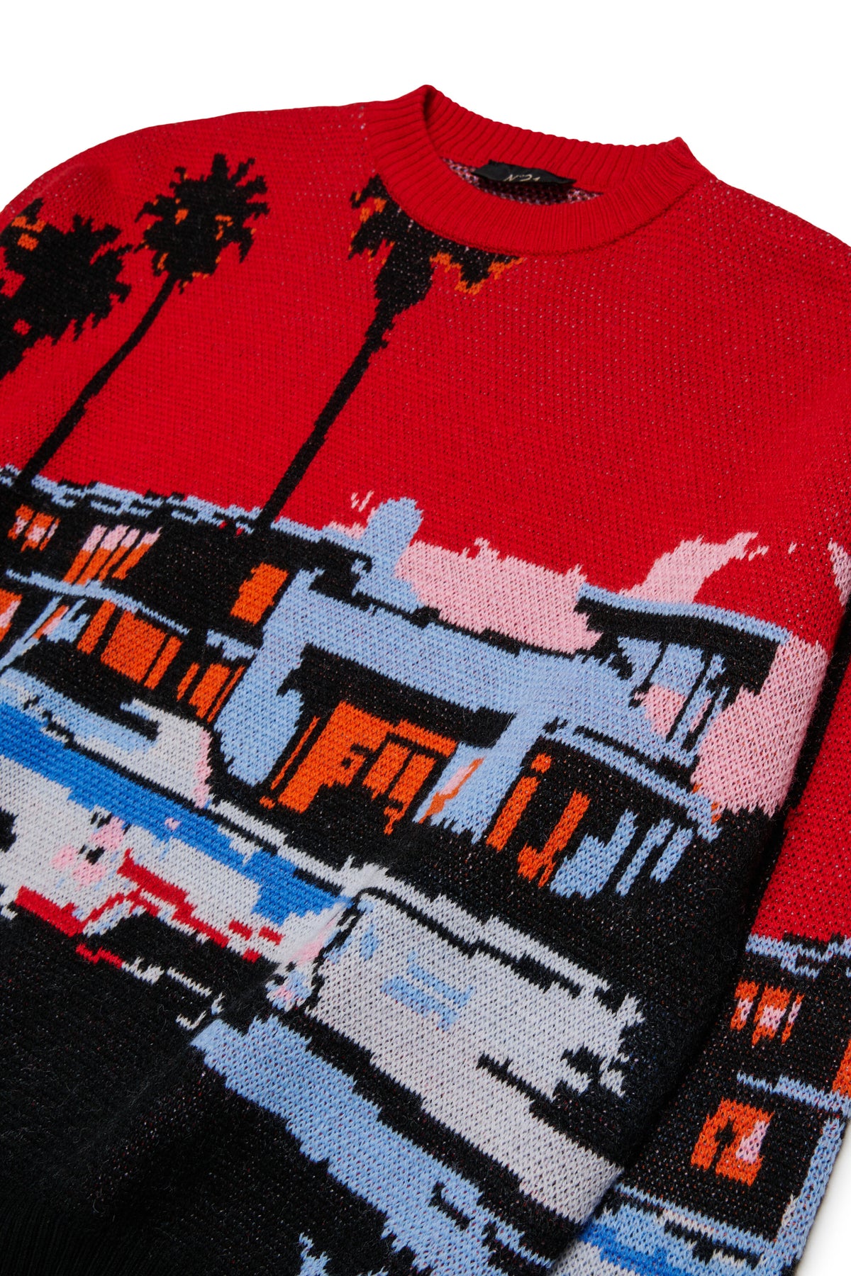Pull ras du cou avec logo