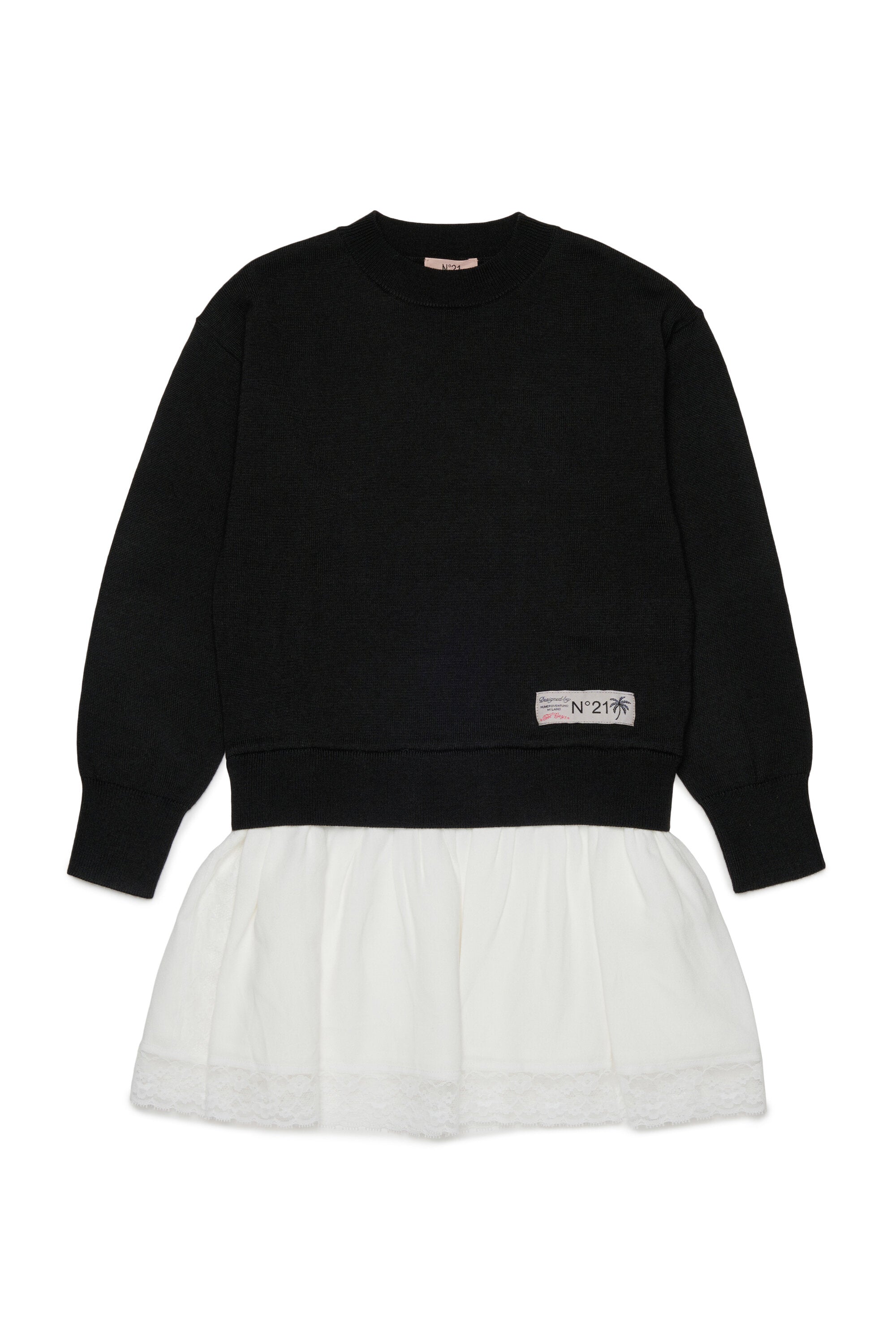 Robe en maille avec logo