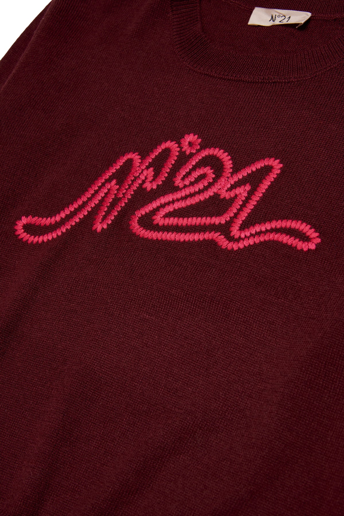 Jersey de cuello redondo con logo