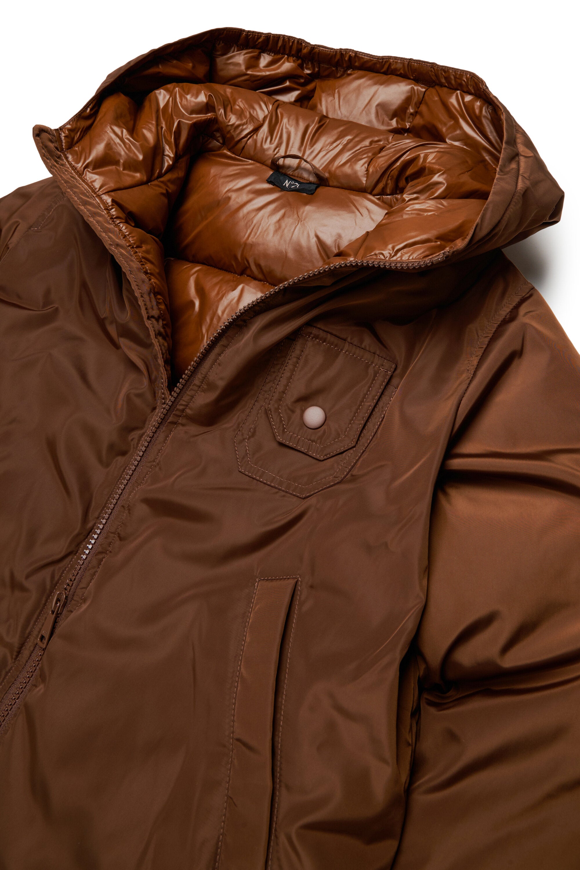 Chaqueta acolchada con logo
