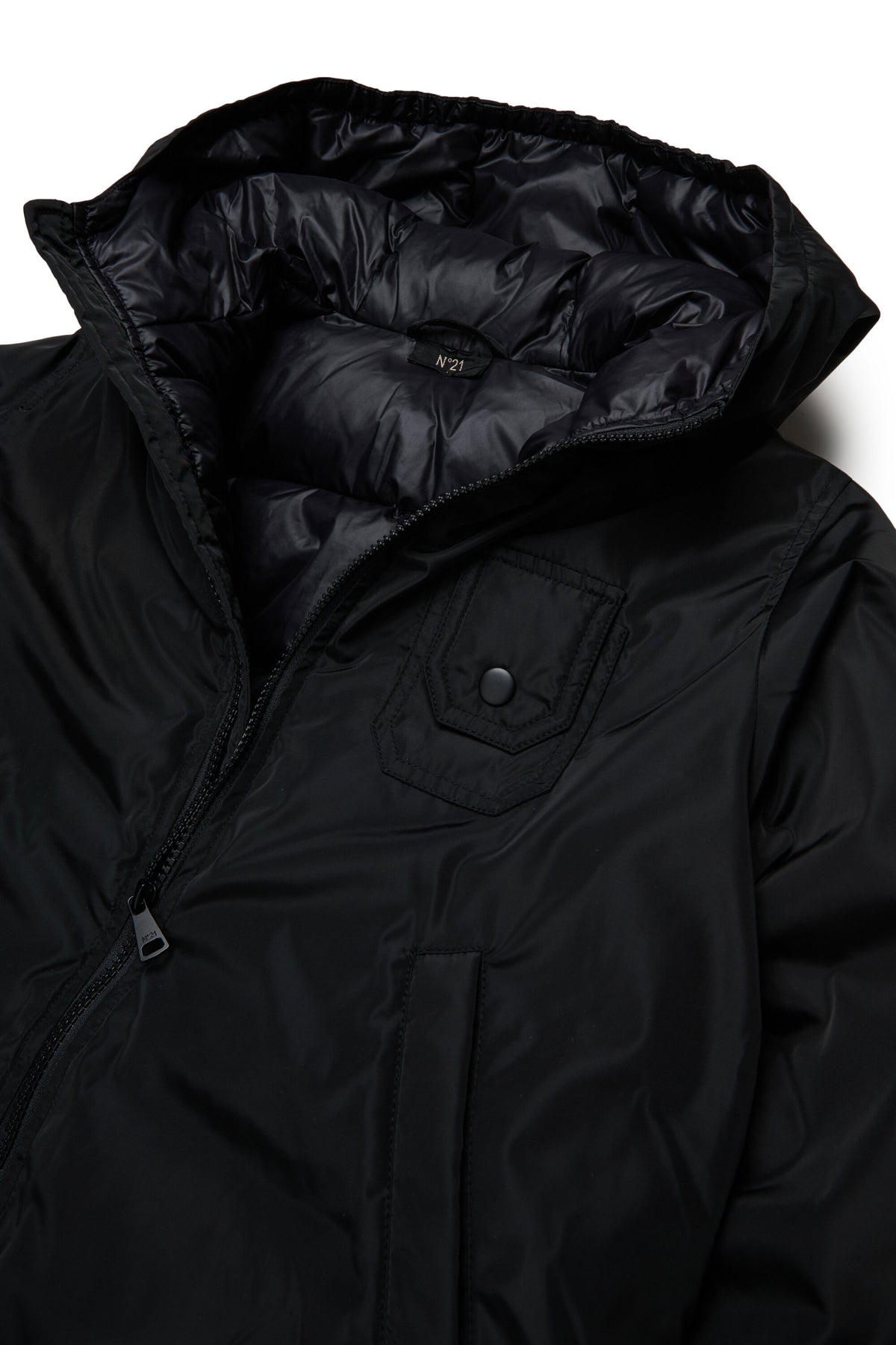 Padded jacket with logo