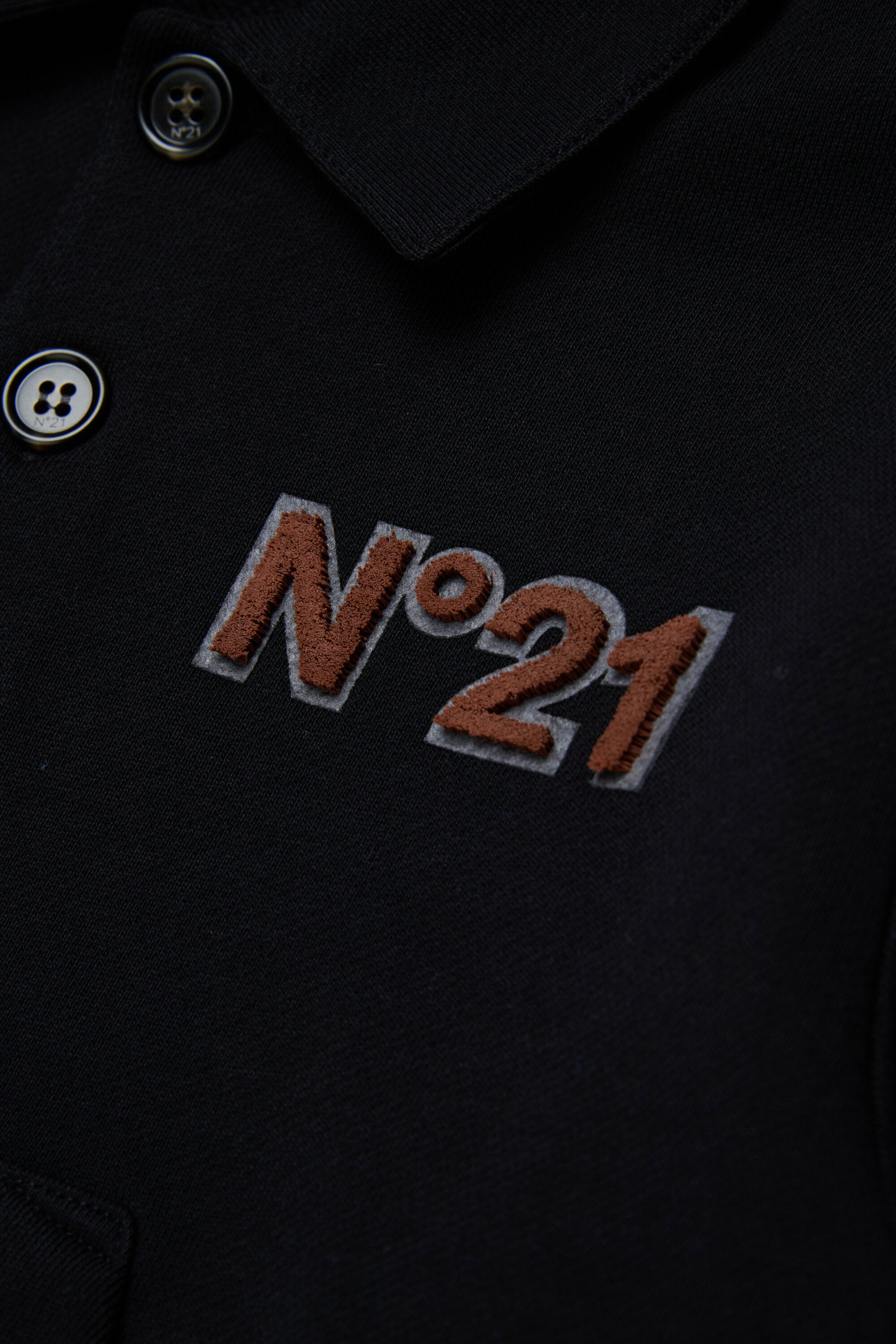 Sweat-shirt avec collet et logo