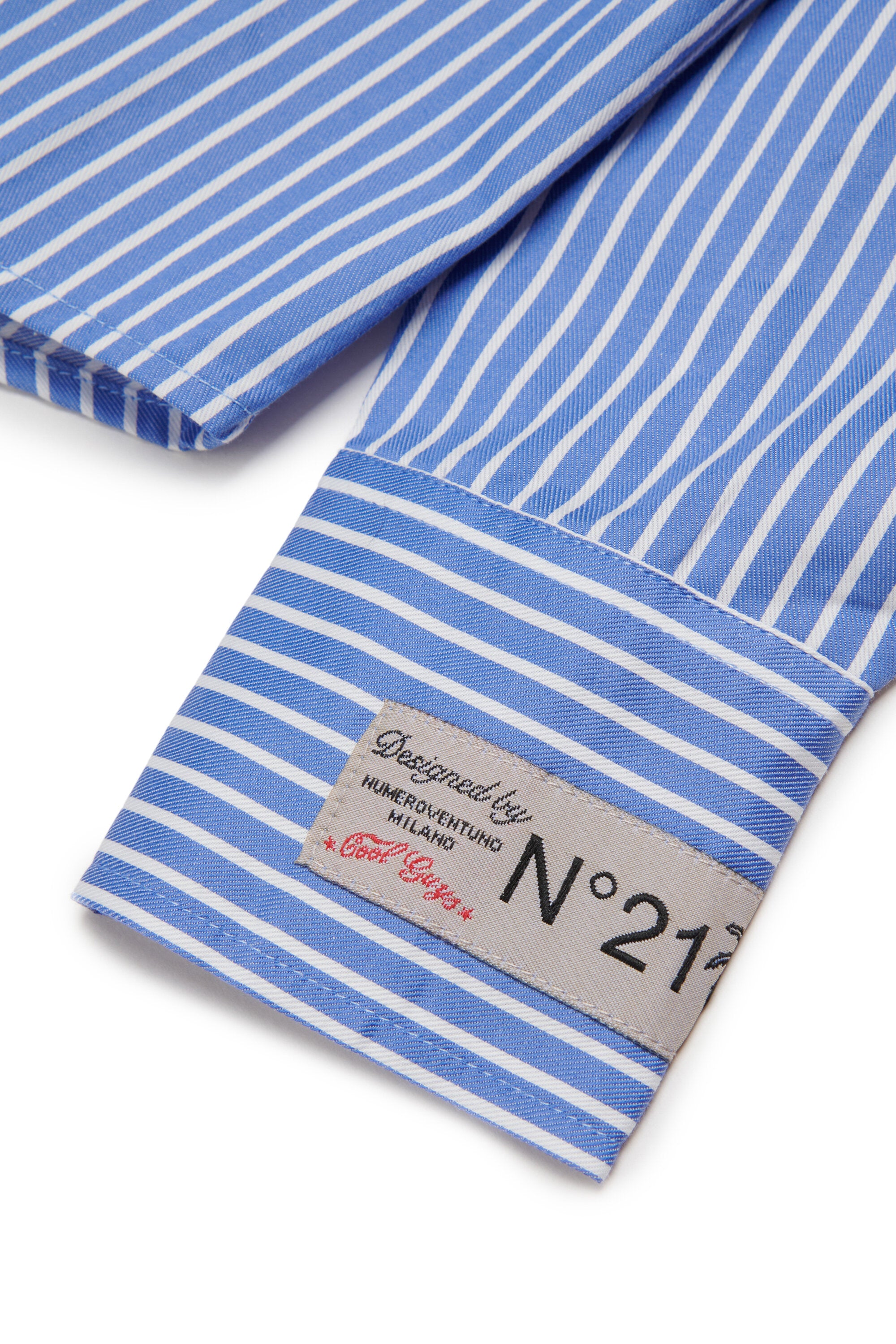 Chemise à rayures avec nœud