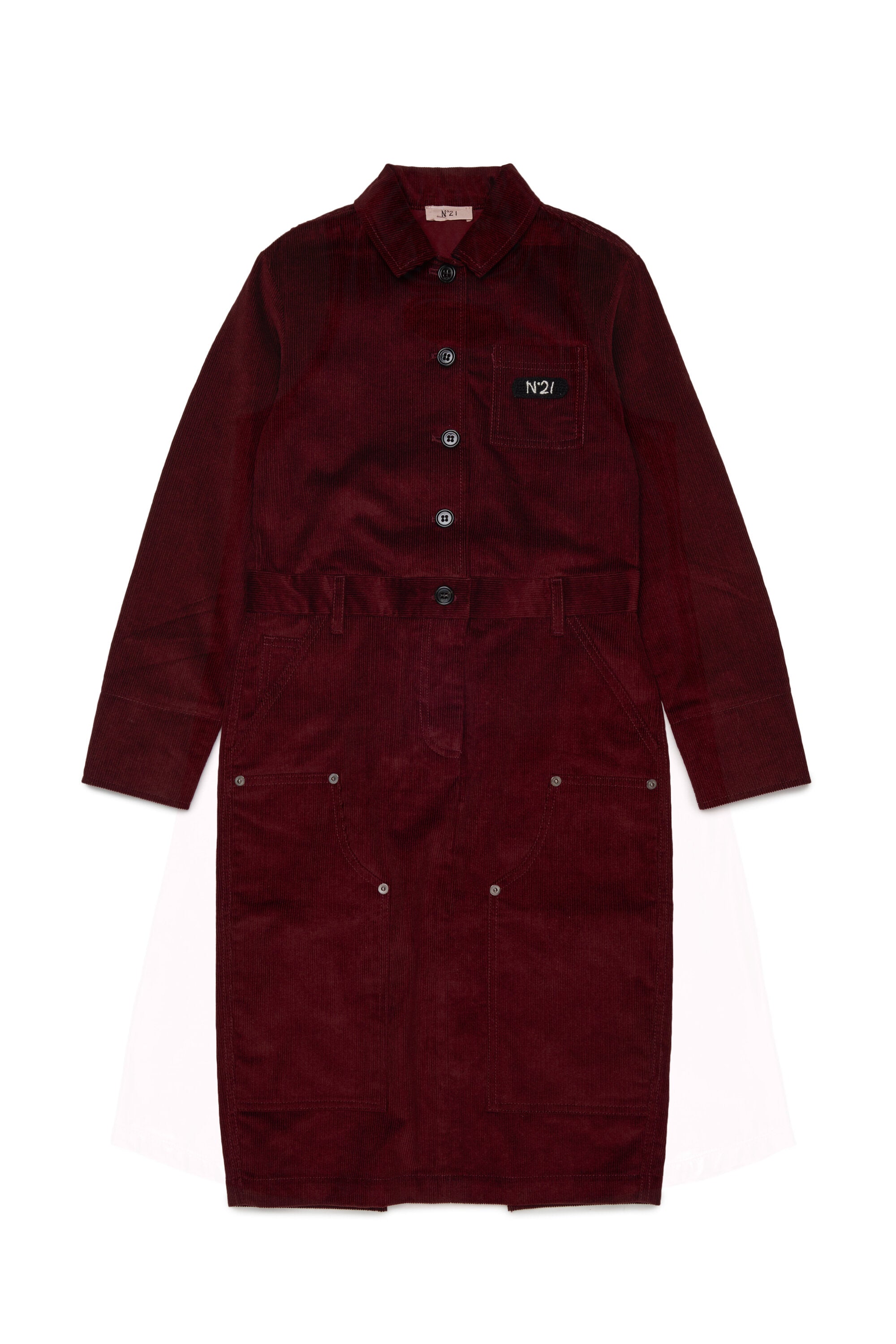 Robe en velours avec logo
