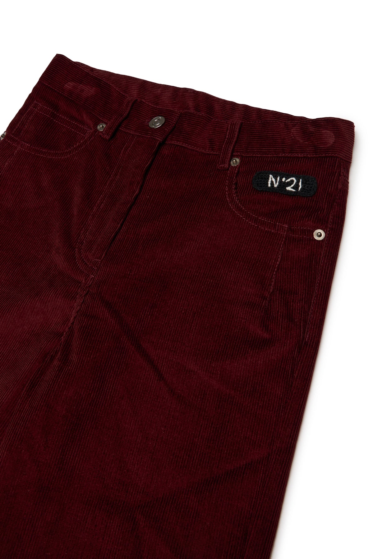 Pantalon en velours avec logo