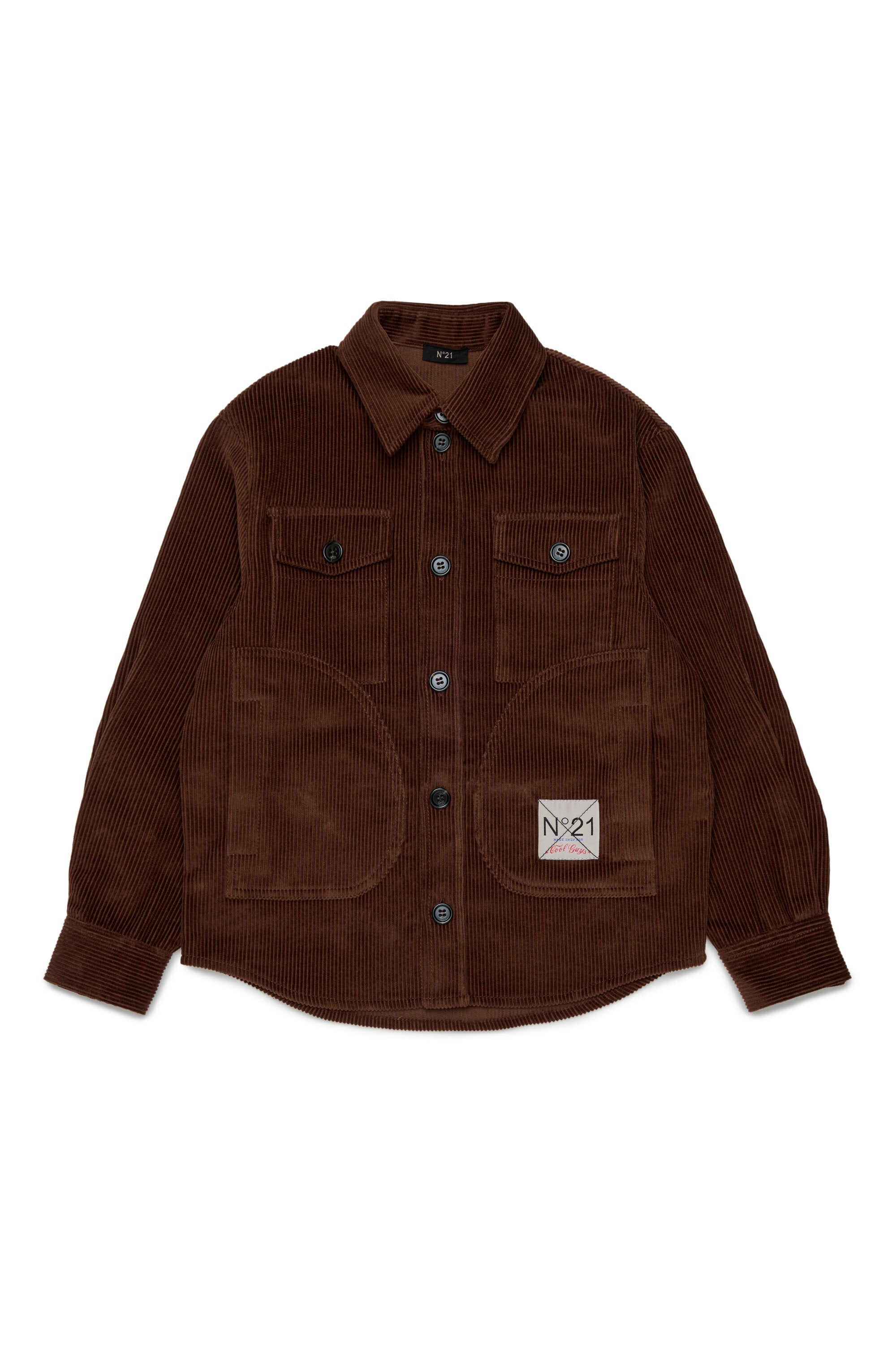 Camisa de pana con logo