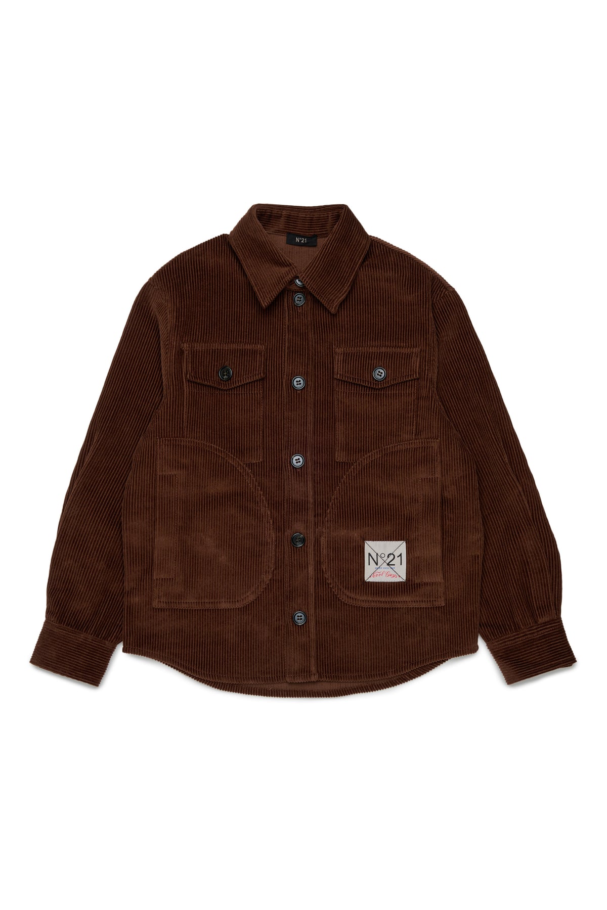 Chemise en velours avec logo
