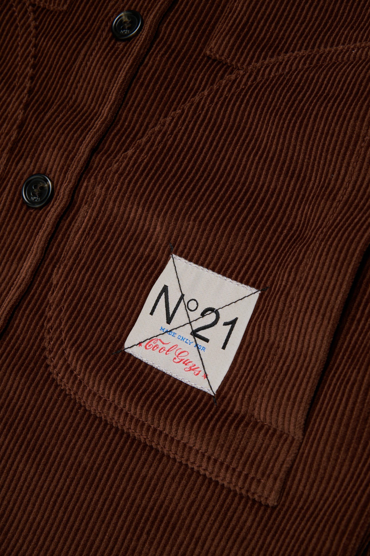 Chemise en velours avec logo