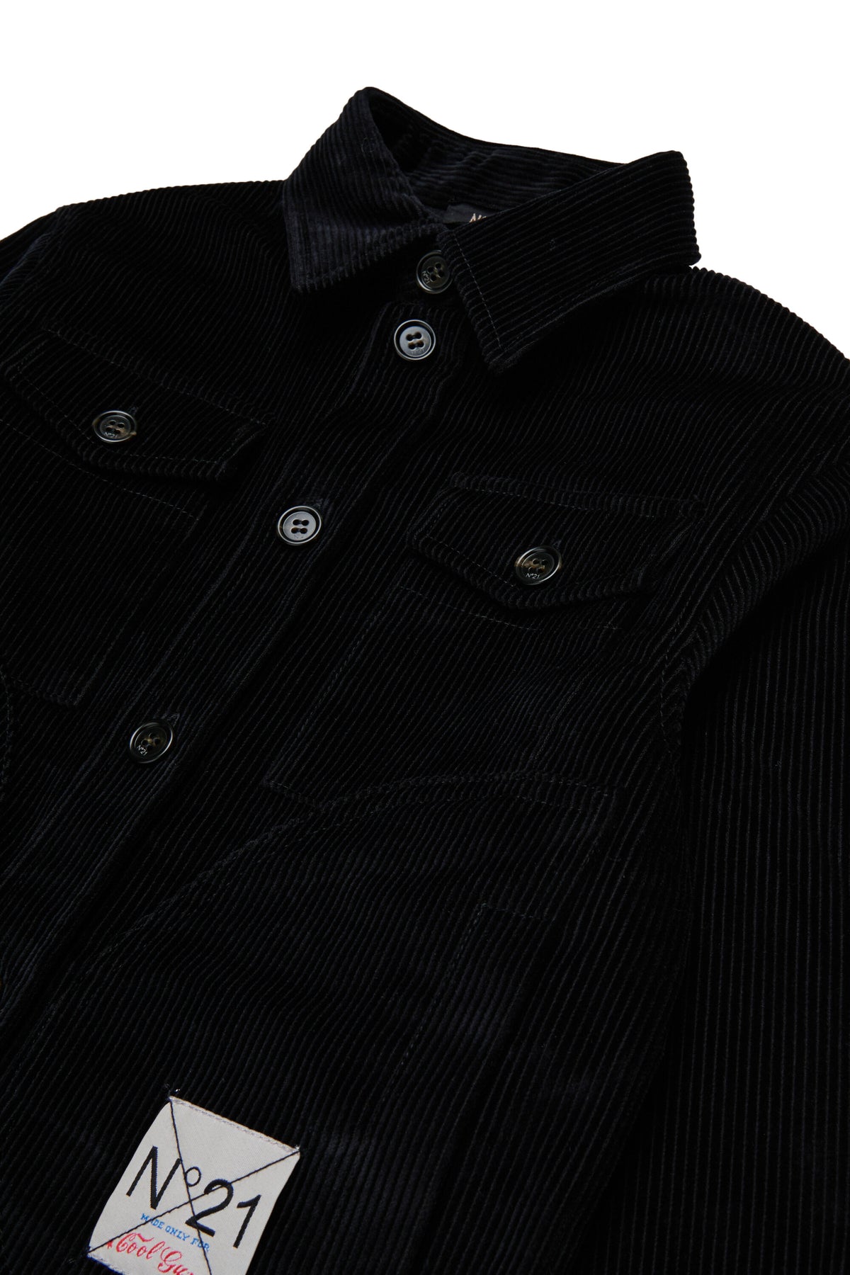 Camisa de pana con logo