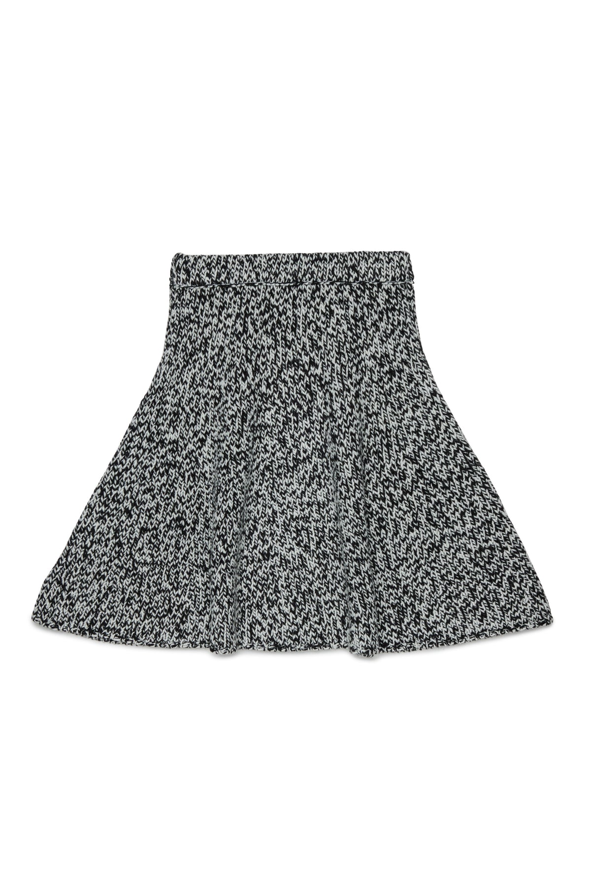Falda corta de punto con logo