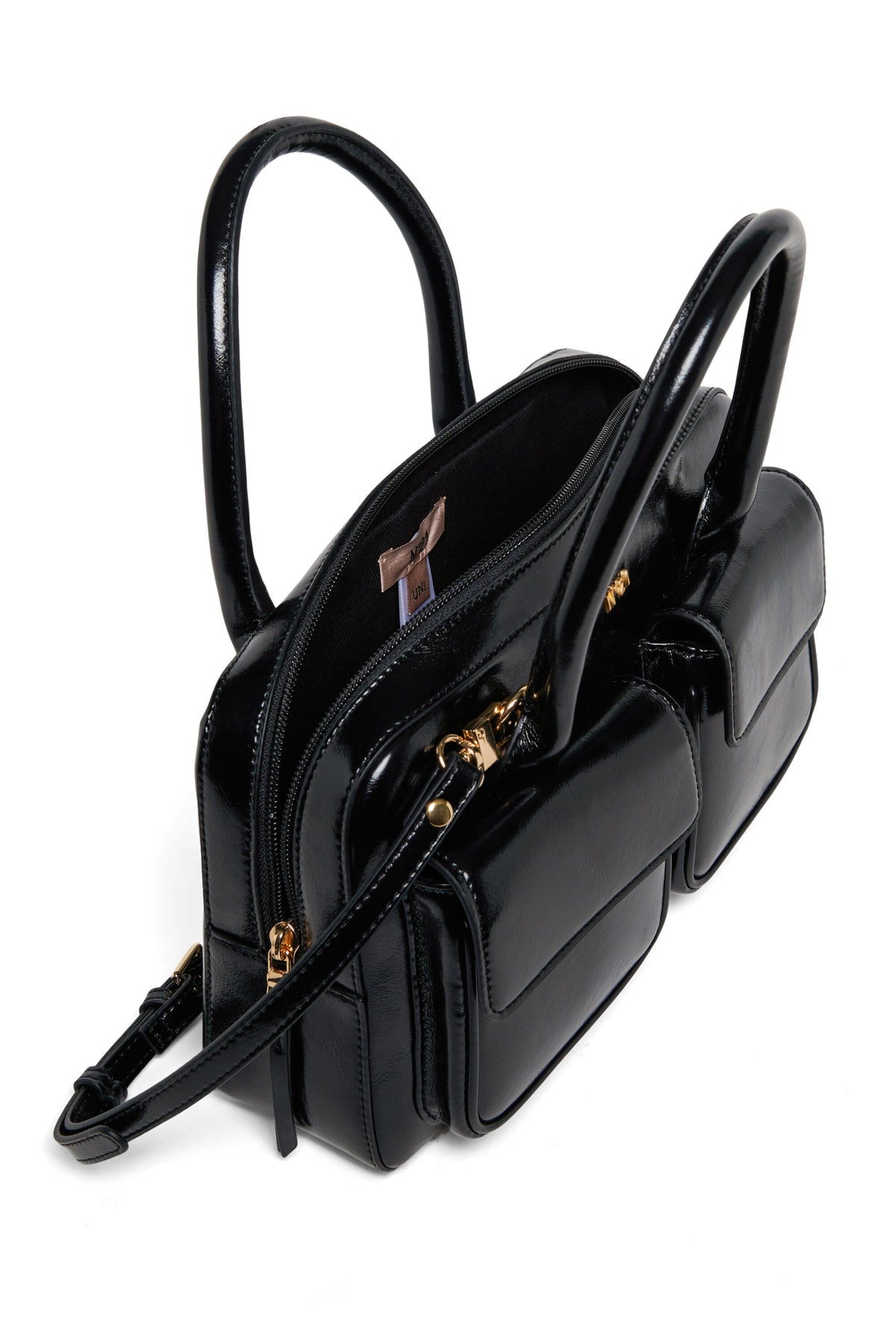 Cross-body bag with double front pocket