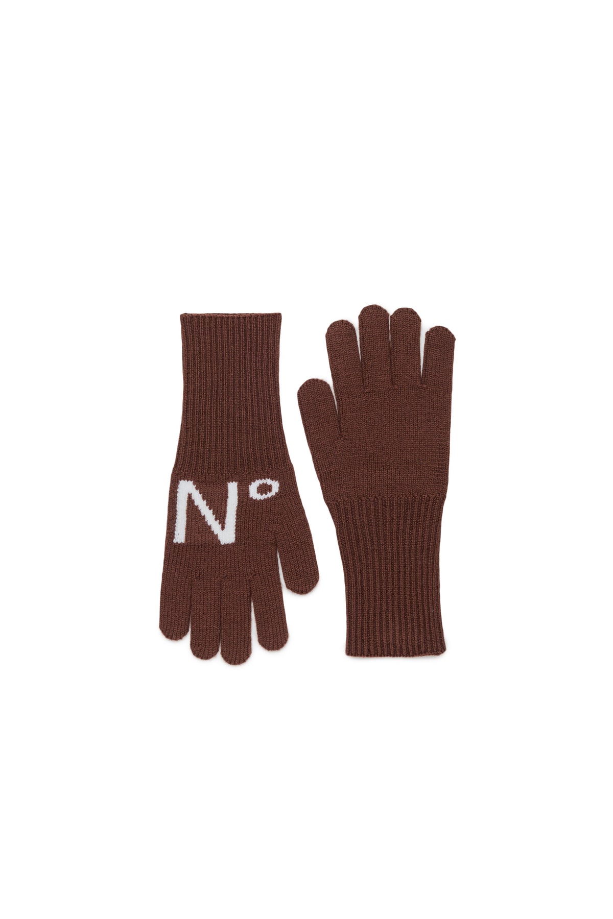 Gants en maille avec logo