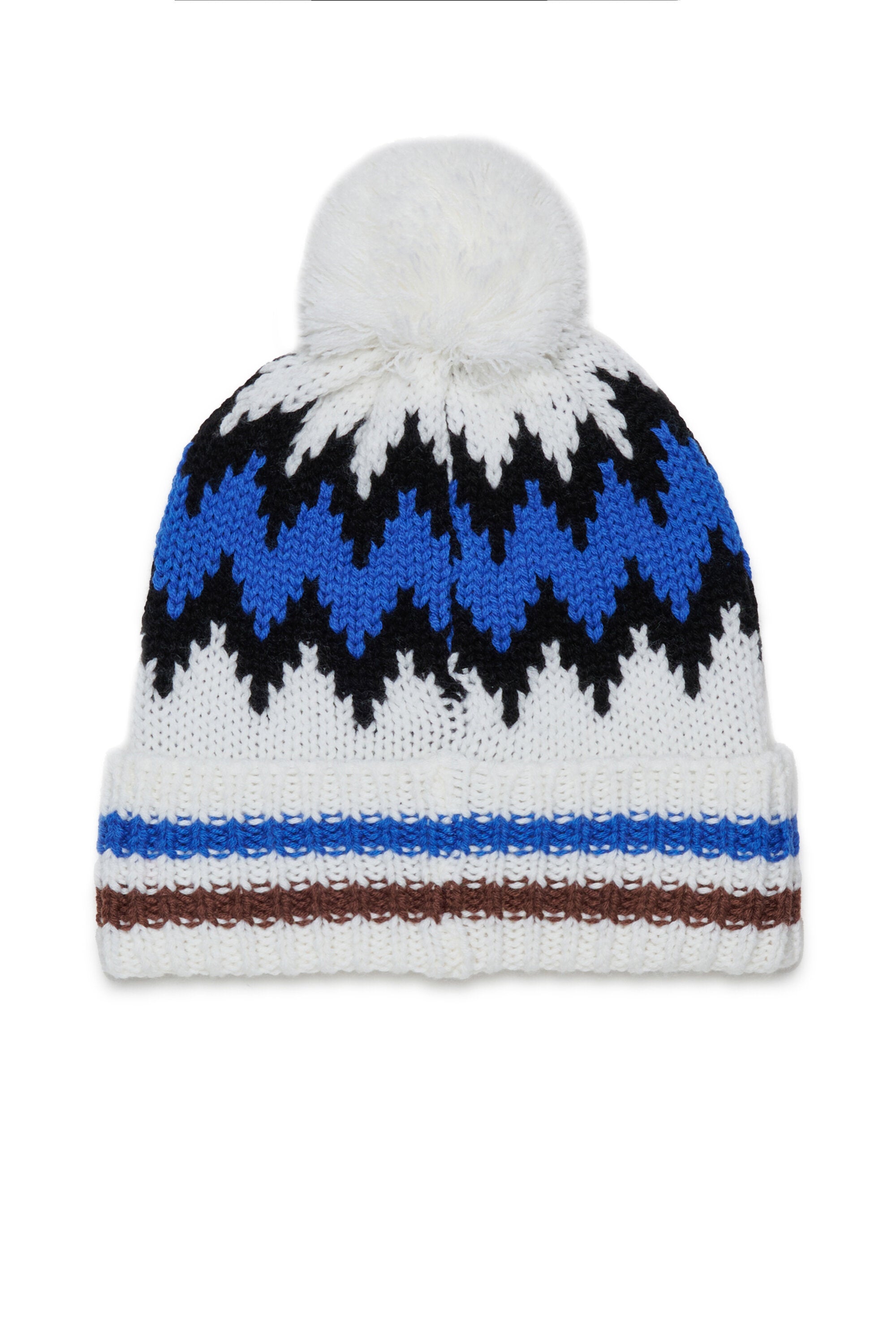 Gorro con pompón y diseño noruego