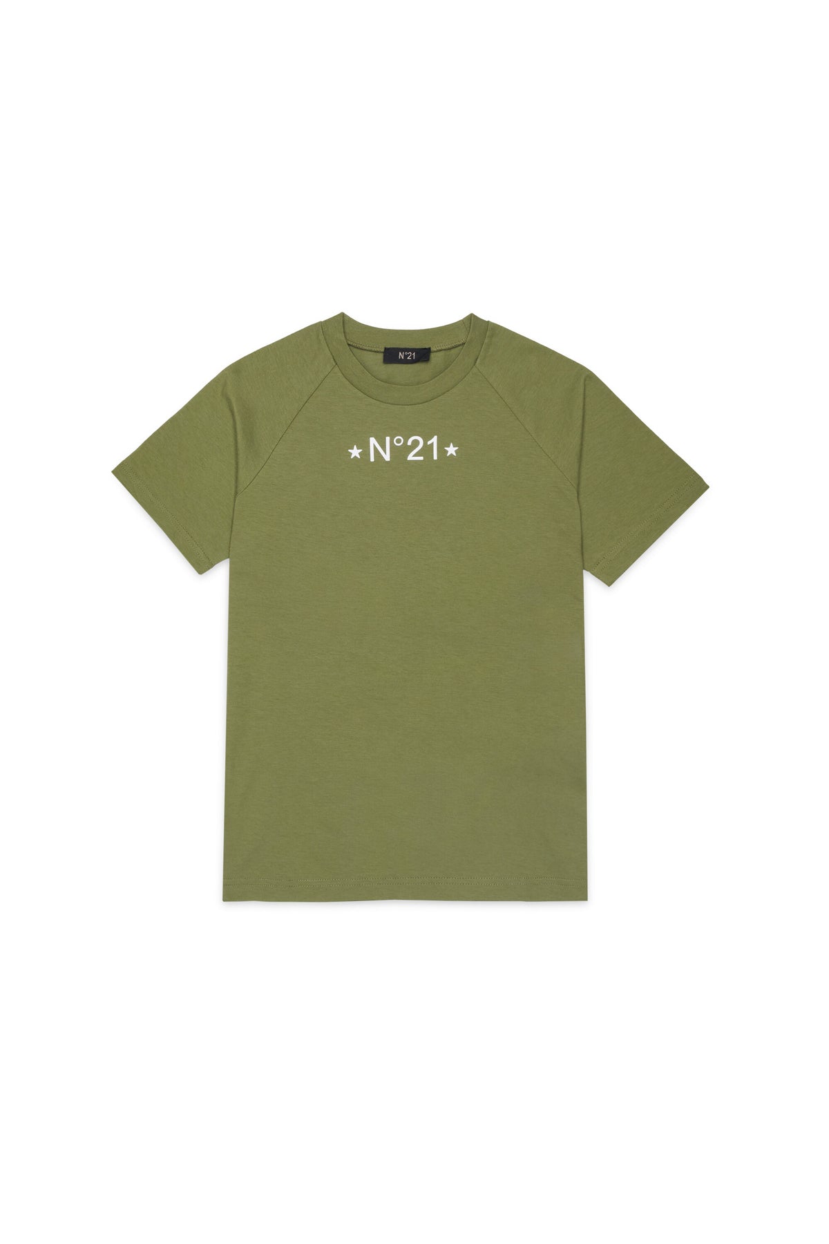 Camiseta raglán con logo estampado