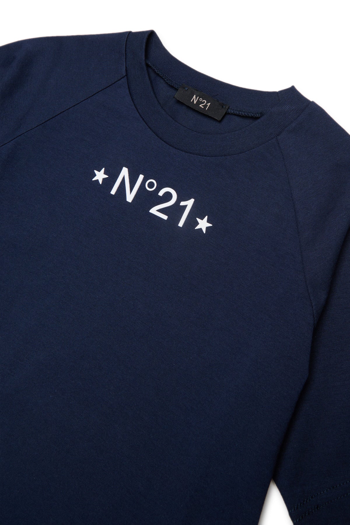 Camiseta raglán con logo estampado