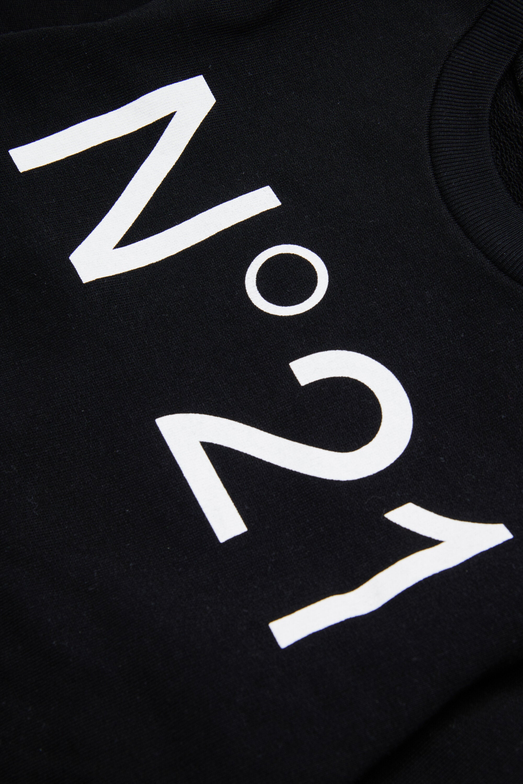 Sudadera de algodón con cuello redondo y logotipo