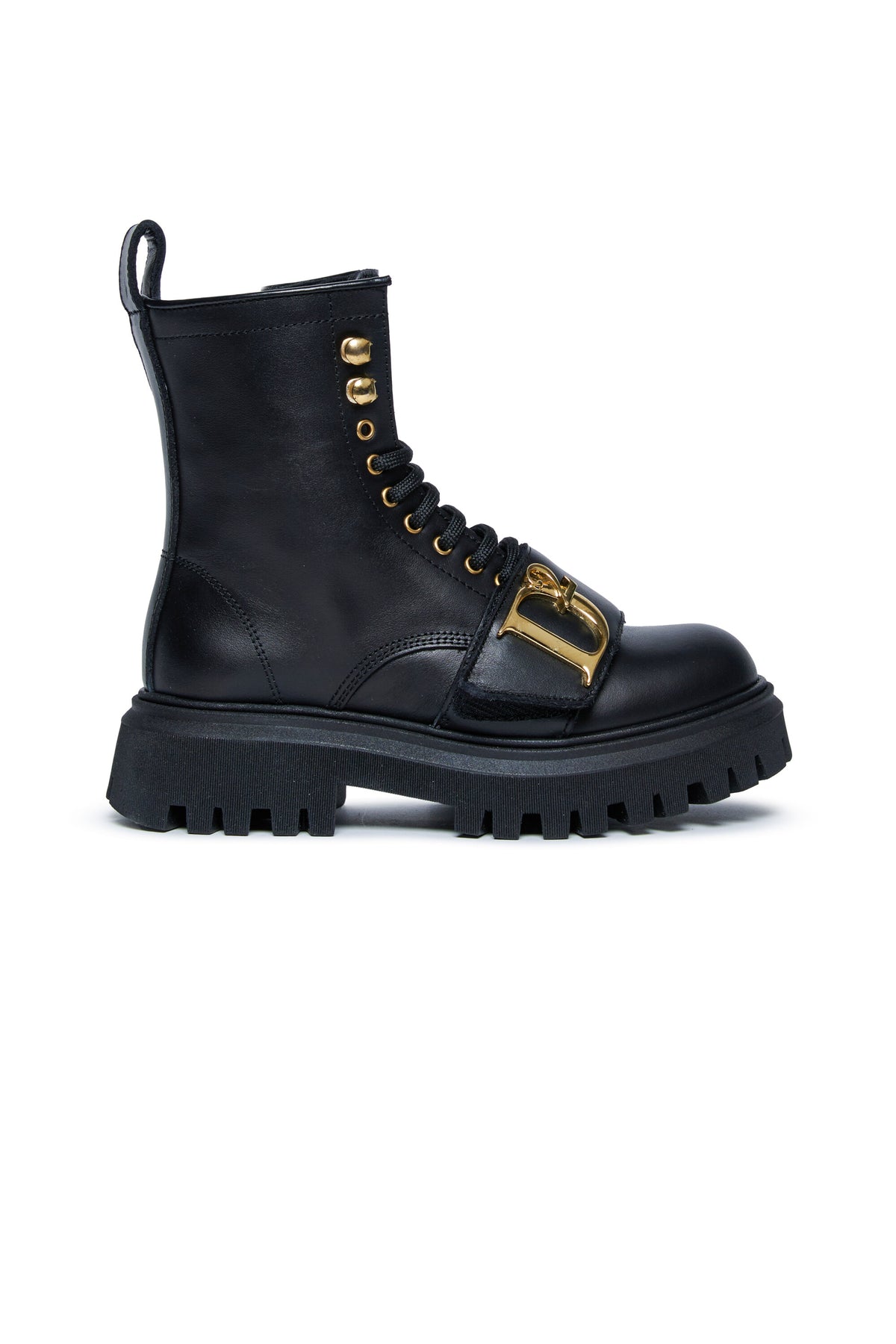 Bottes à lacets avec logo
