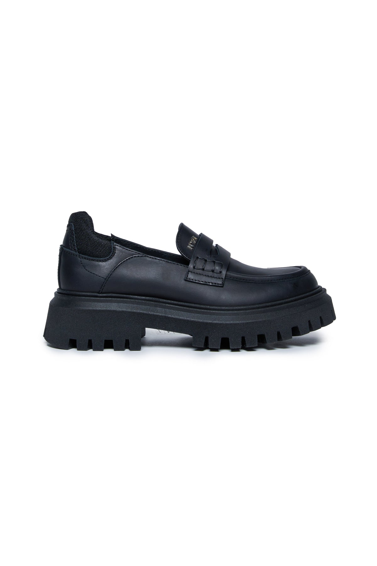 Mocassins en cuir avec semelle crantée