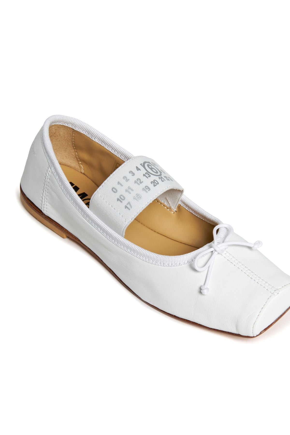 Ballerines classiques en cuir avec Numeric logo