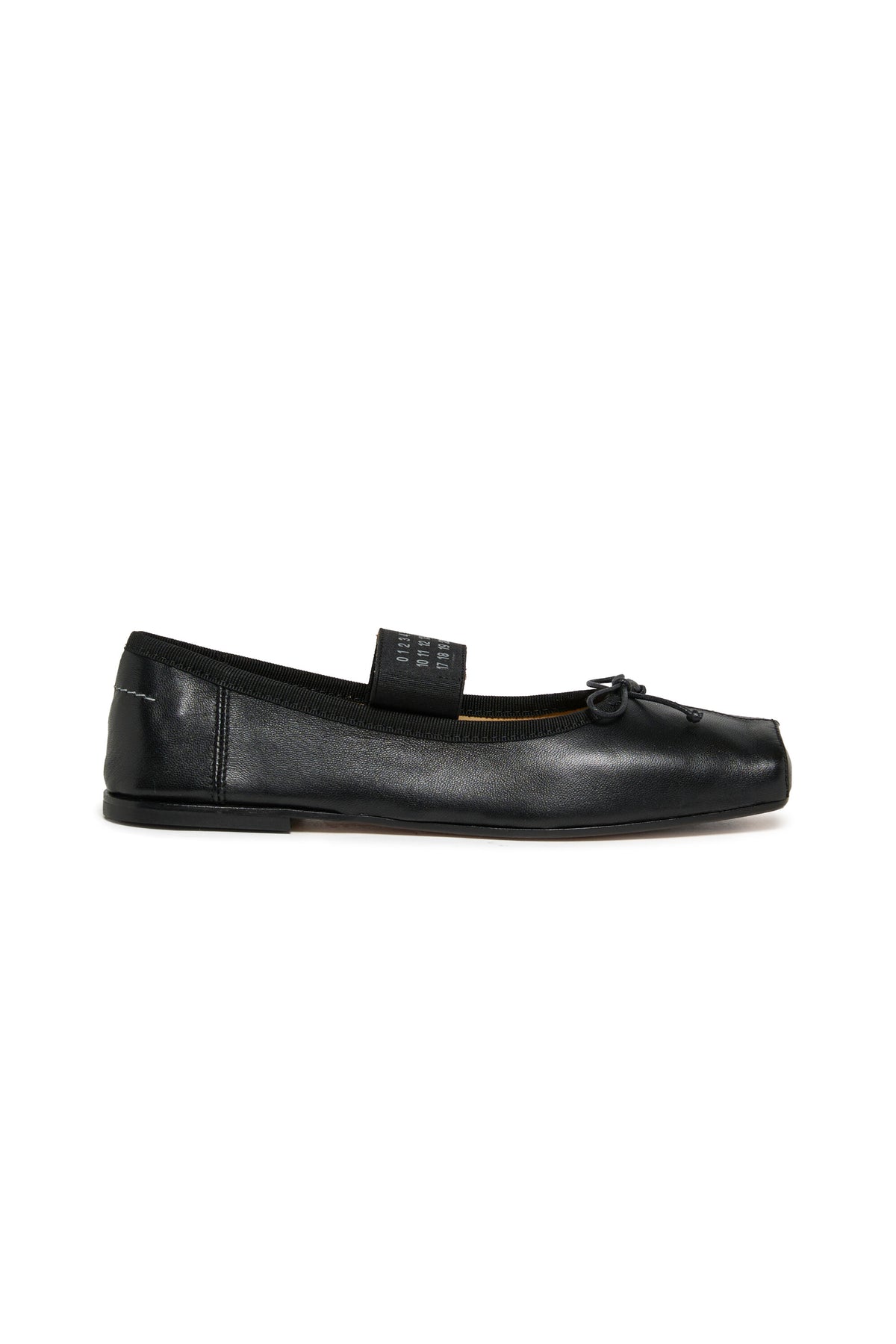Ballerines classiques en cuir avec Numeric logo