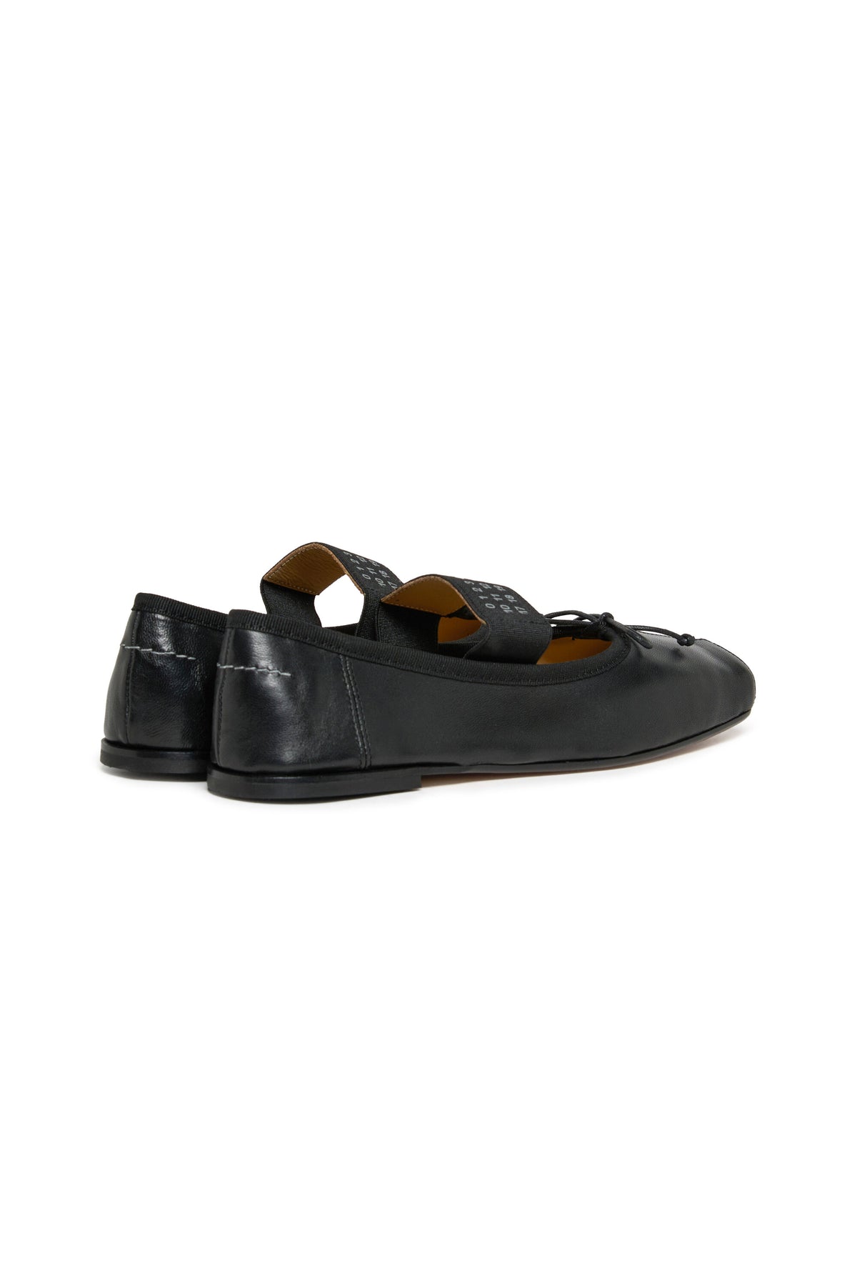 Ballerines classiques en cuir avec Numeric logo
