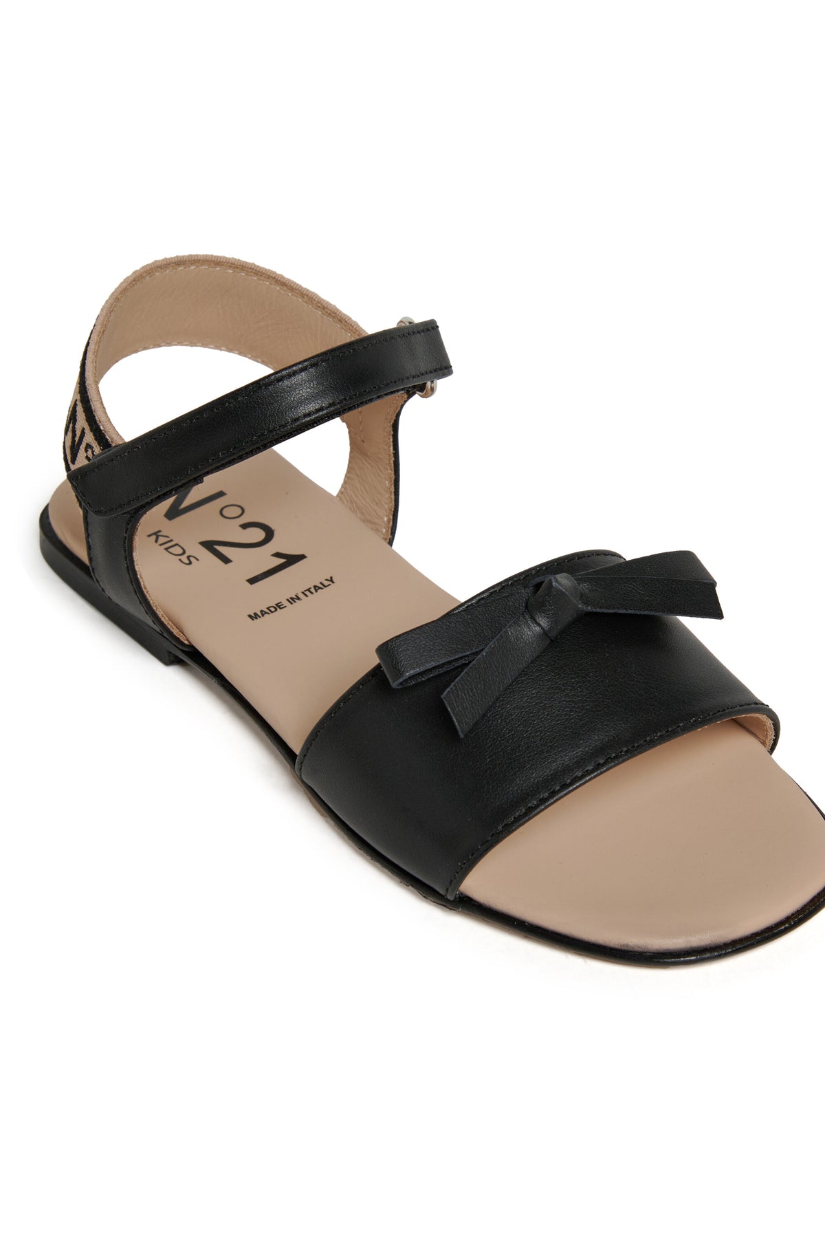Sandales en cuir avec nœud