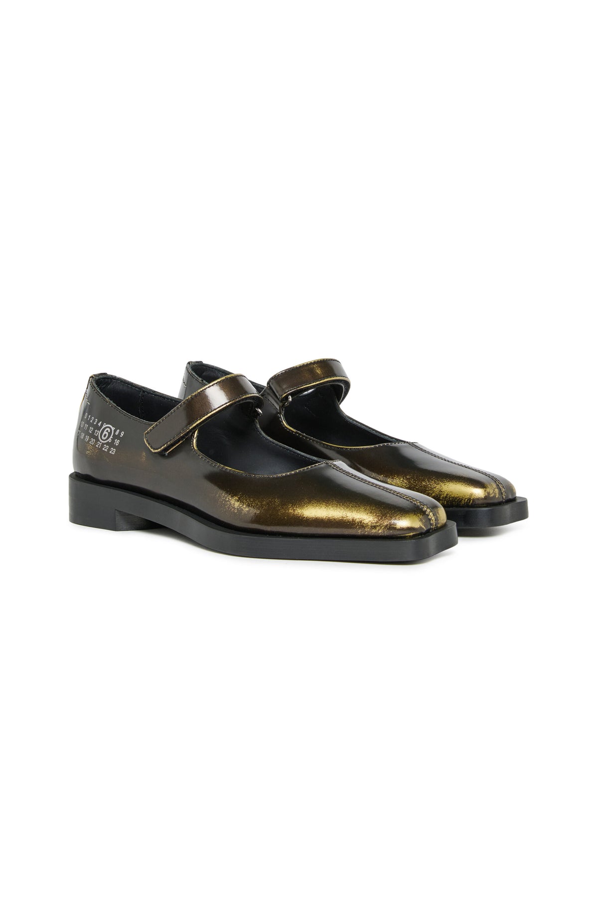Chaussures Mary Jane en cuir bicolore