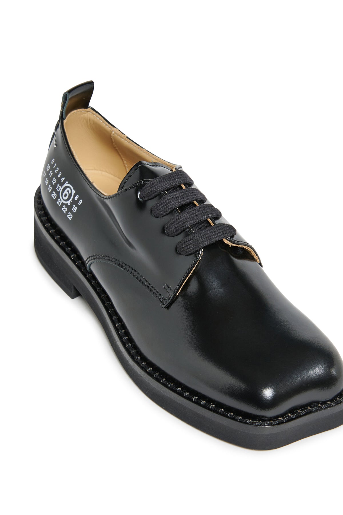 Zapatos Derby de piel con logotipo