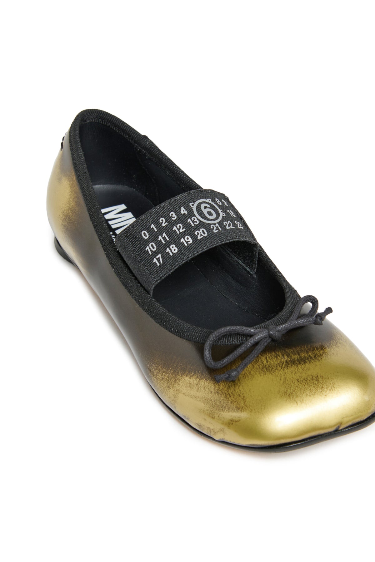 Ballerines en cuir bicolore