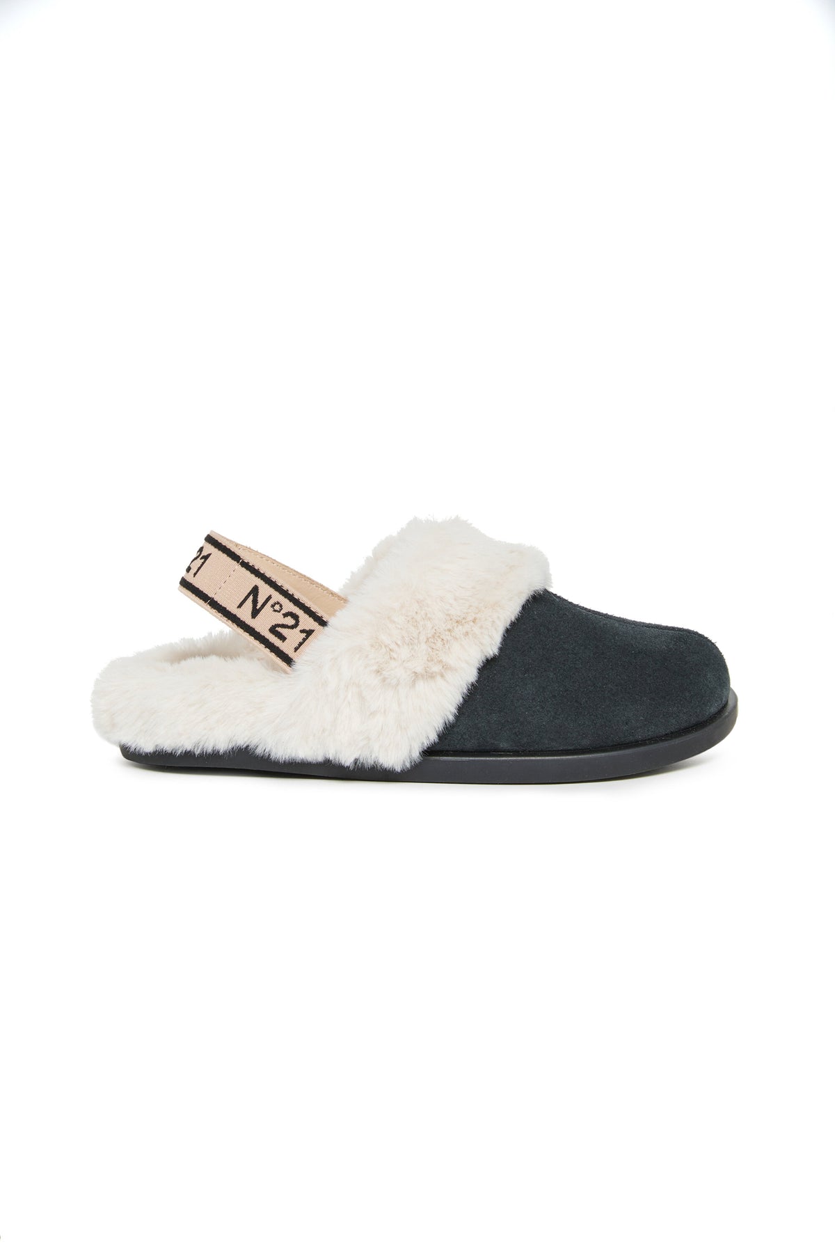 Fussbett mules slippers with logoed elastic band