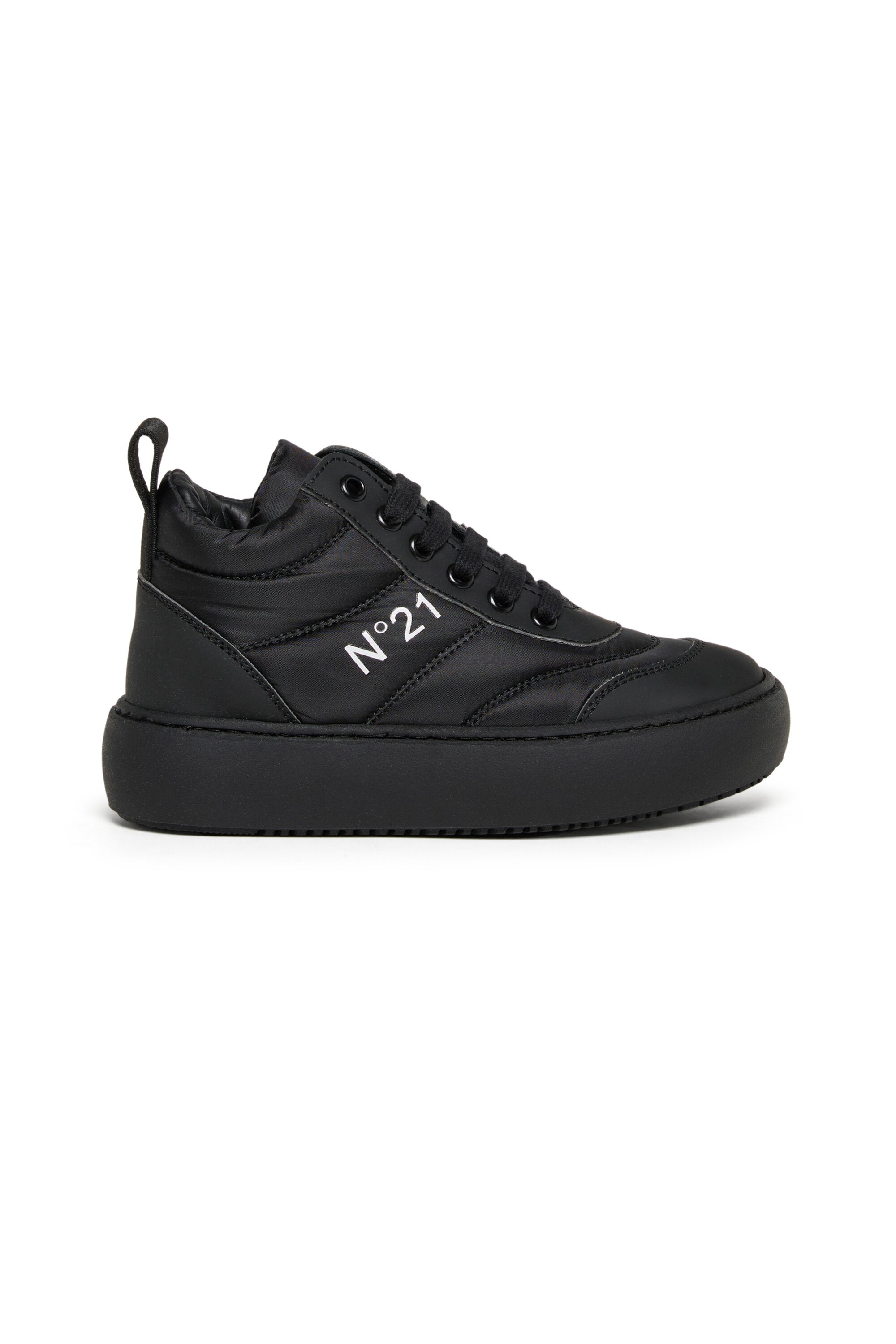 Mid padded sneakers with logo