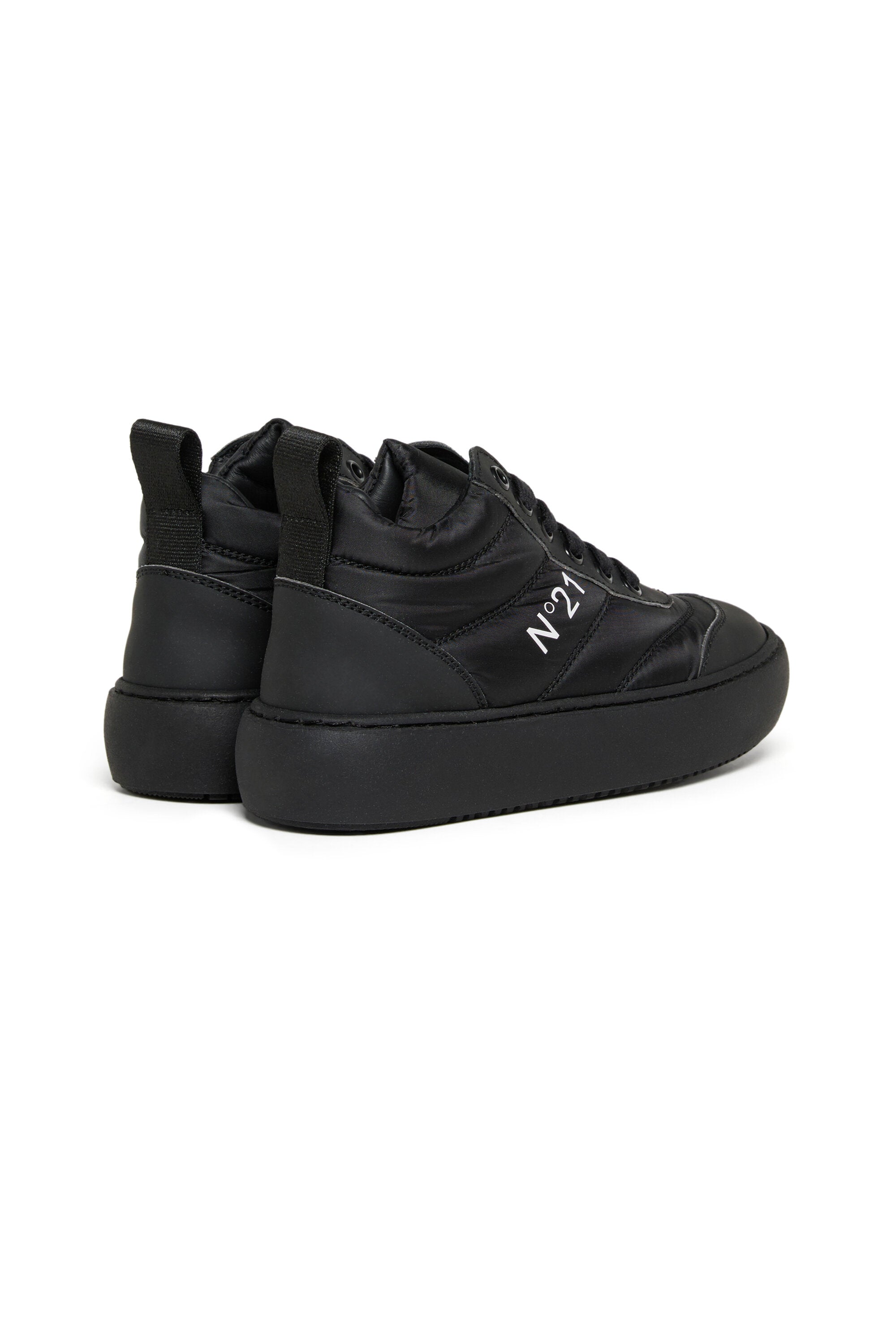Mid padded sneakers with logo