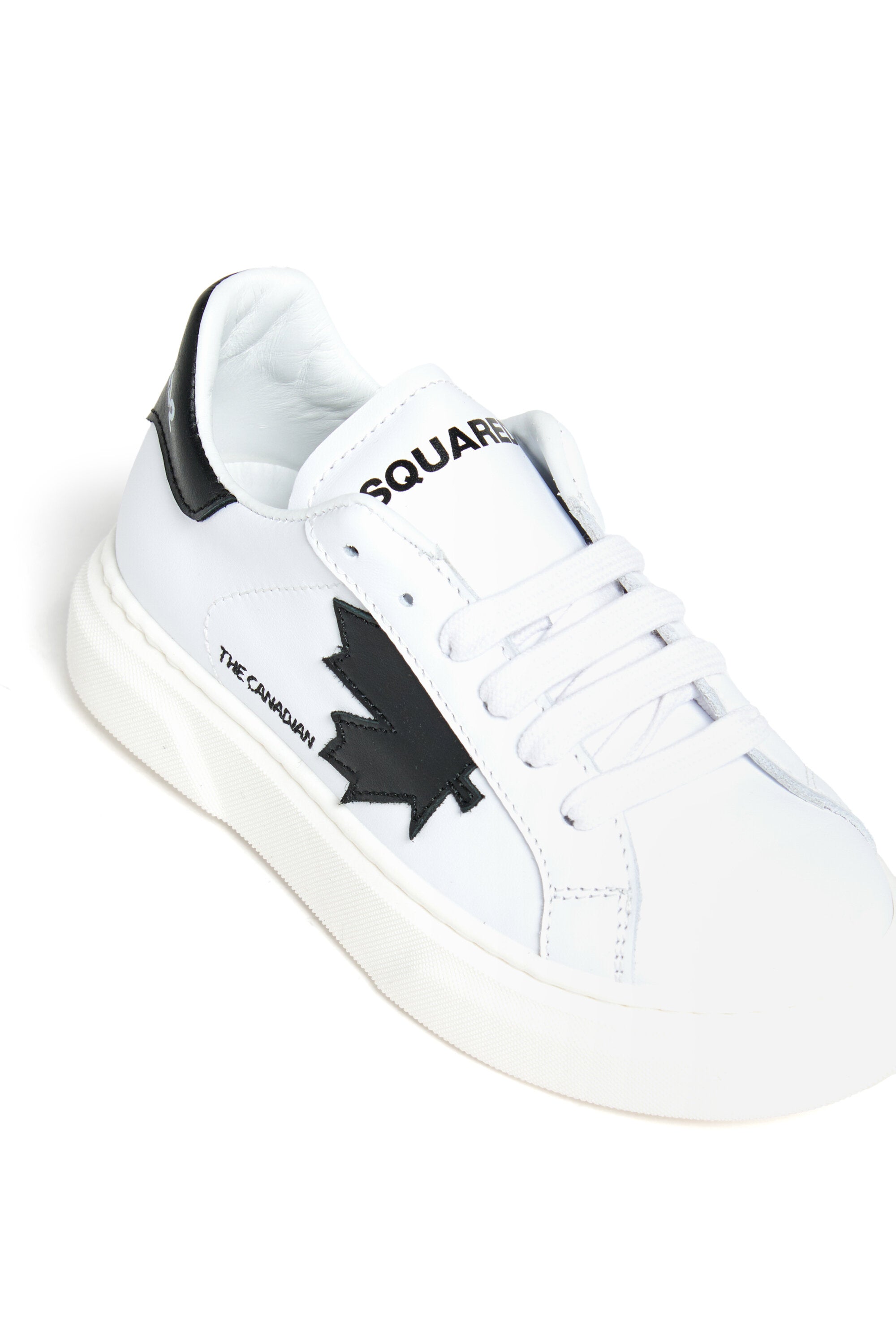 Zapatillas bajas de cuero con Maple Leaf