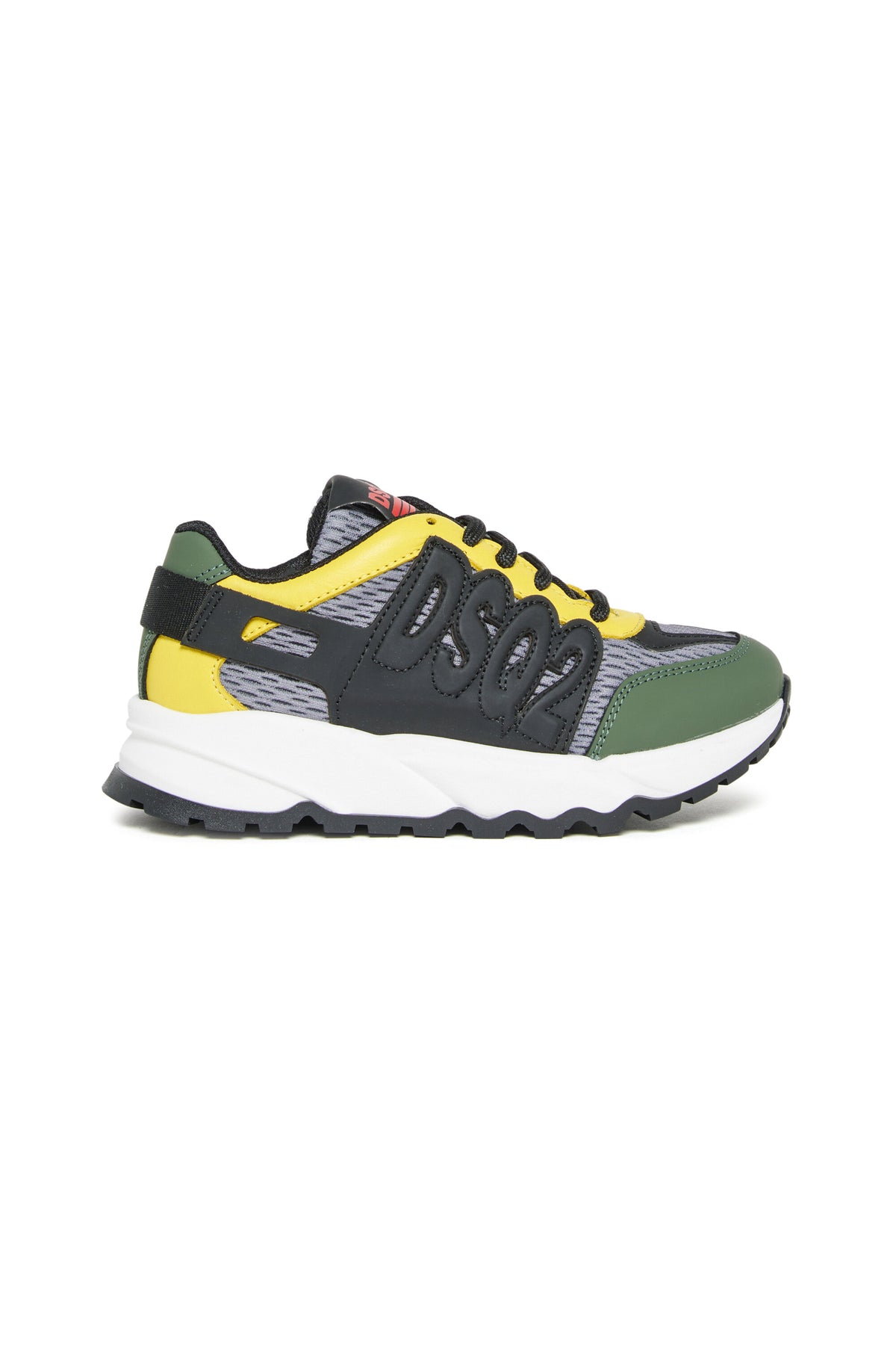 Baskets basses en cuir et maille Dash