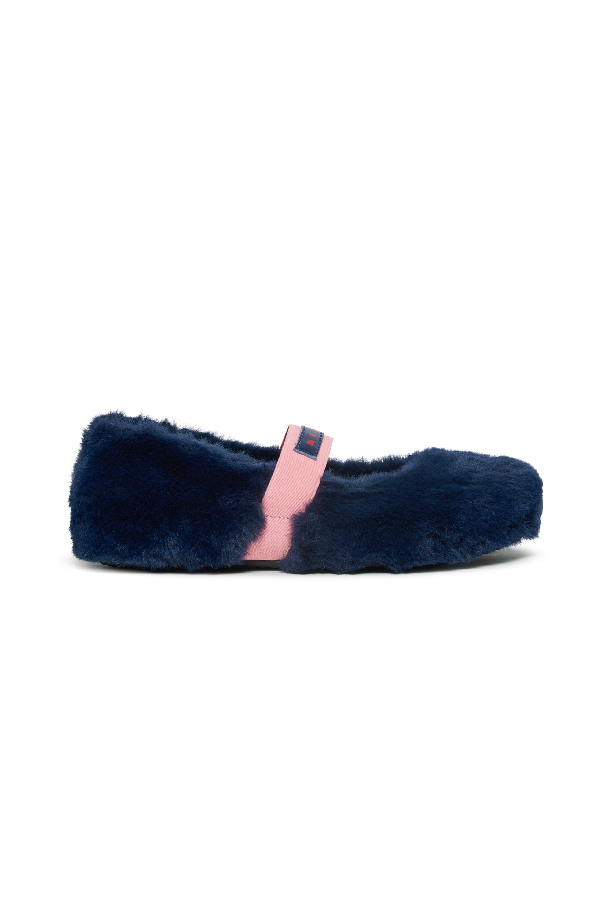 Ballerines effet fourrure