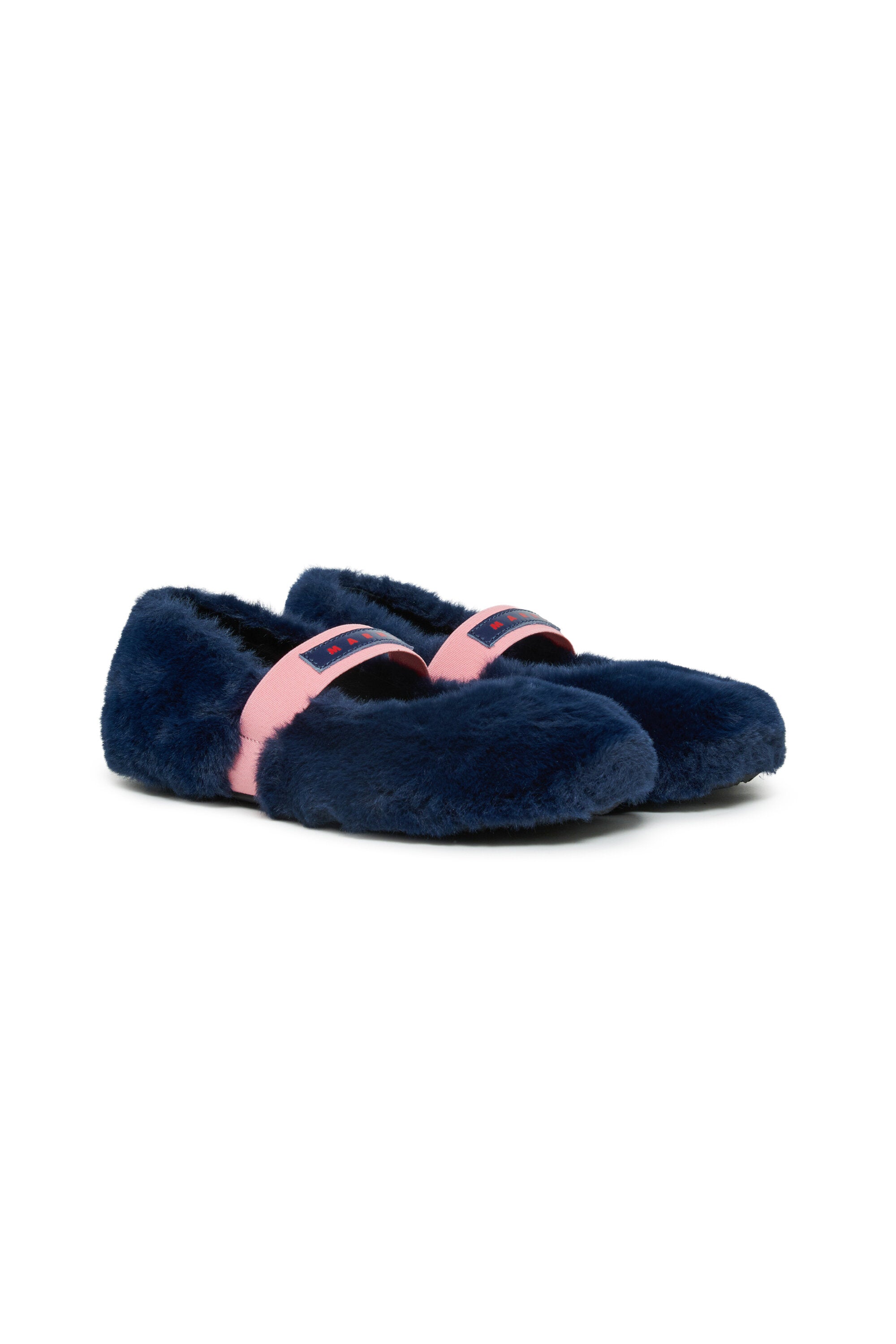 Ballerines effet fourrure