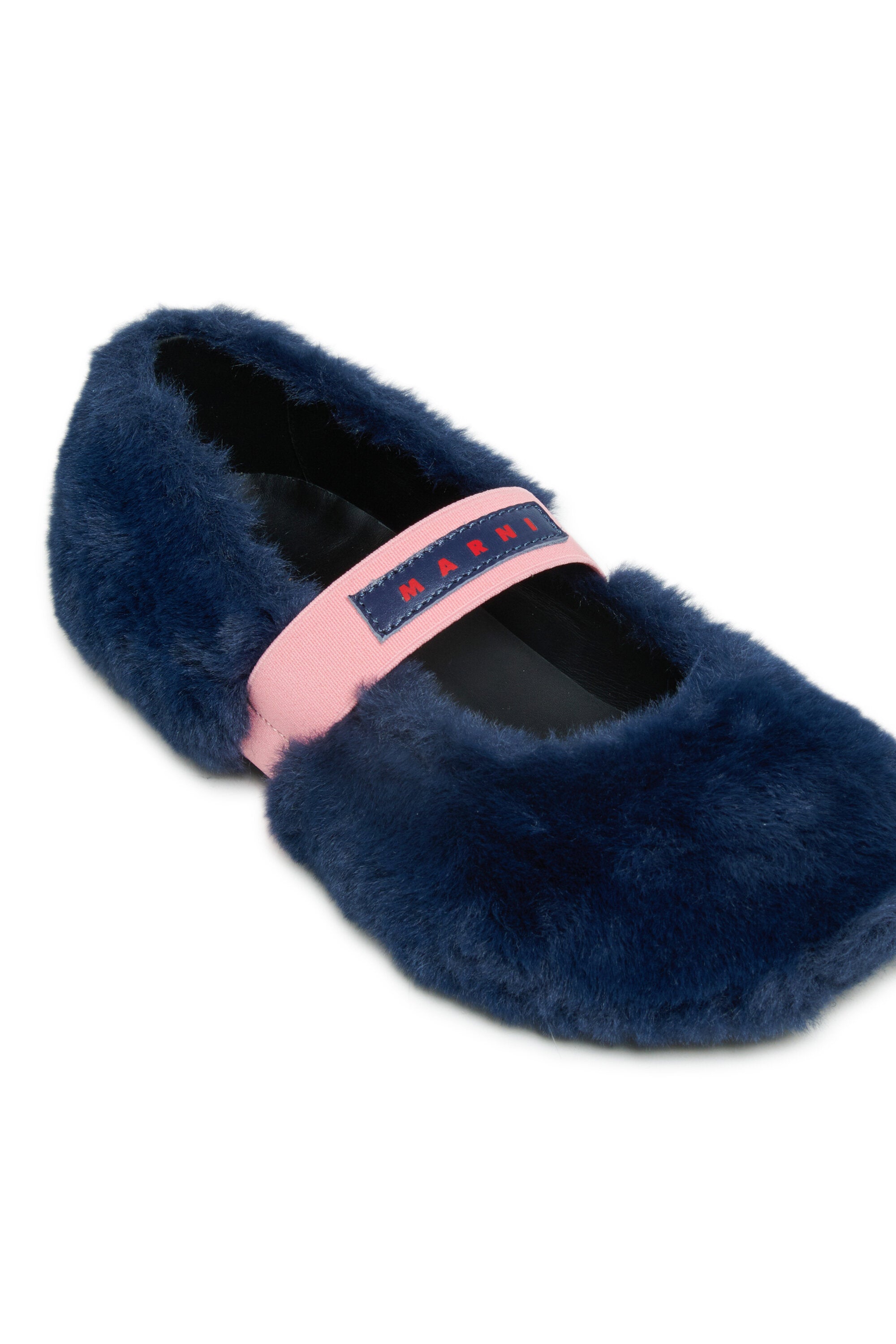 Ballerines effet fourrure