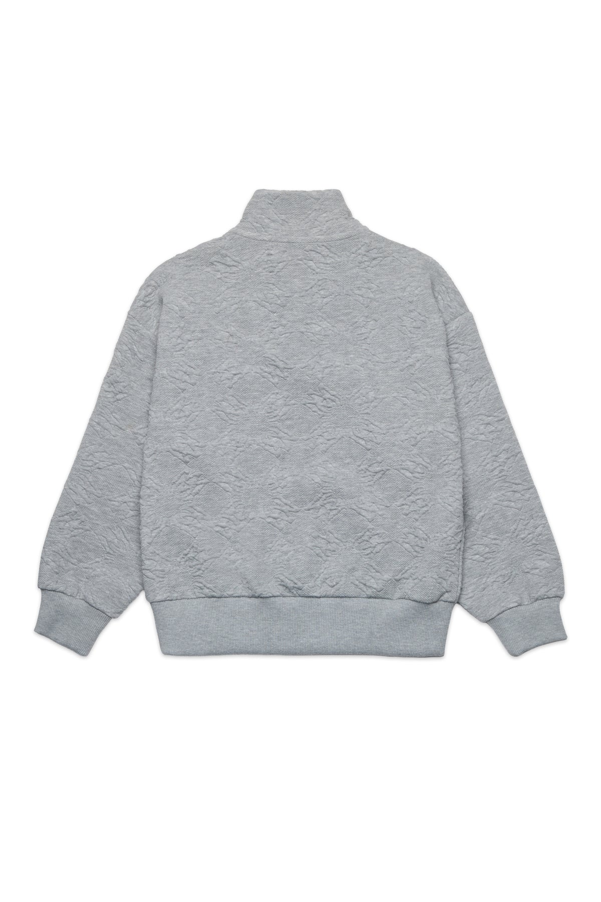 Sudadera jacquard con media cremallera