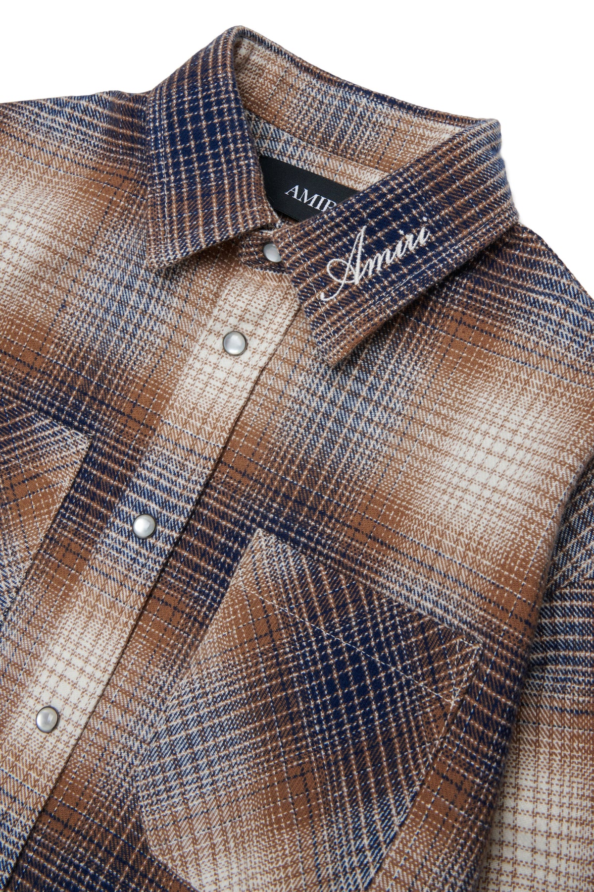 Checked shirt with logo