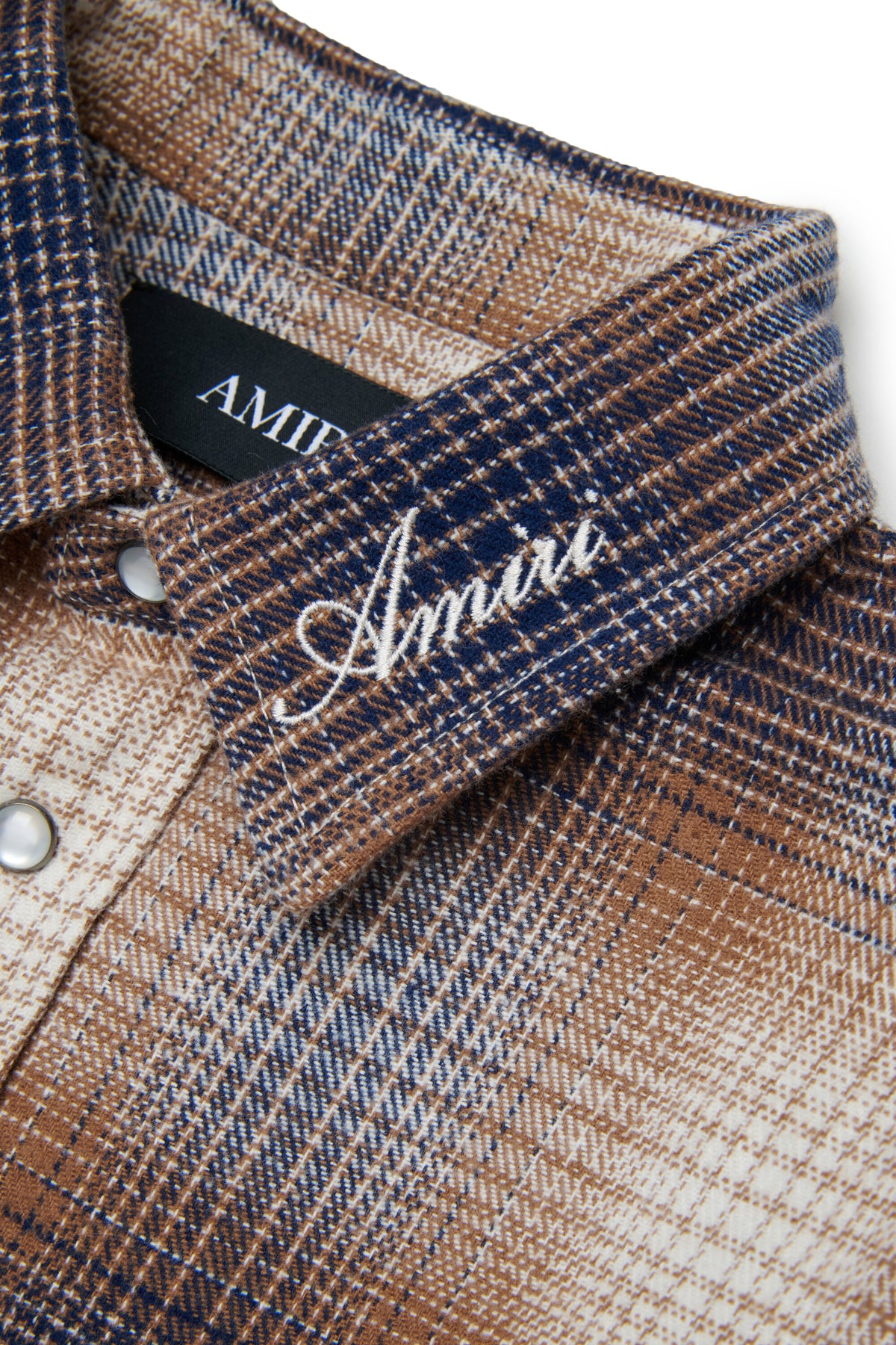 Chemise à carreaux avec logo