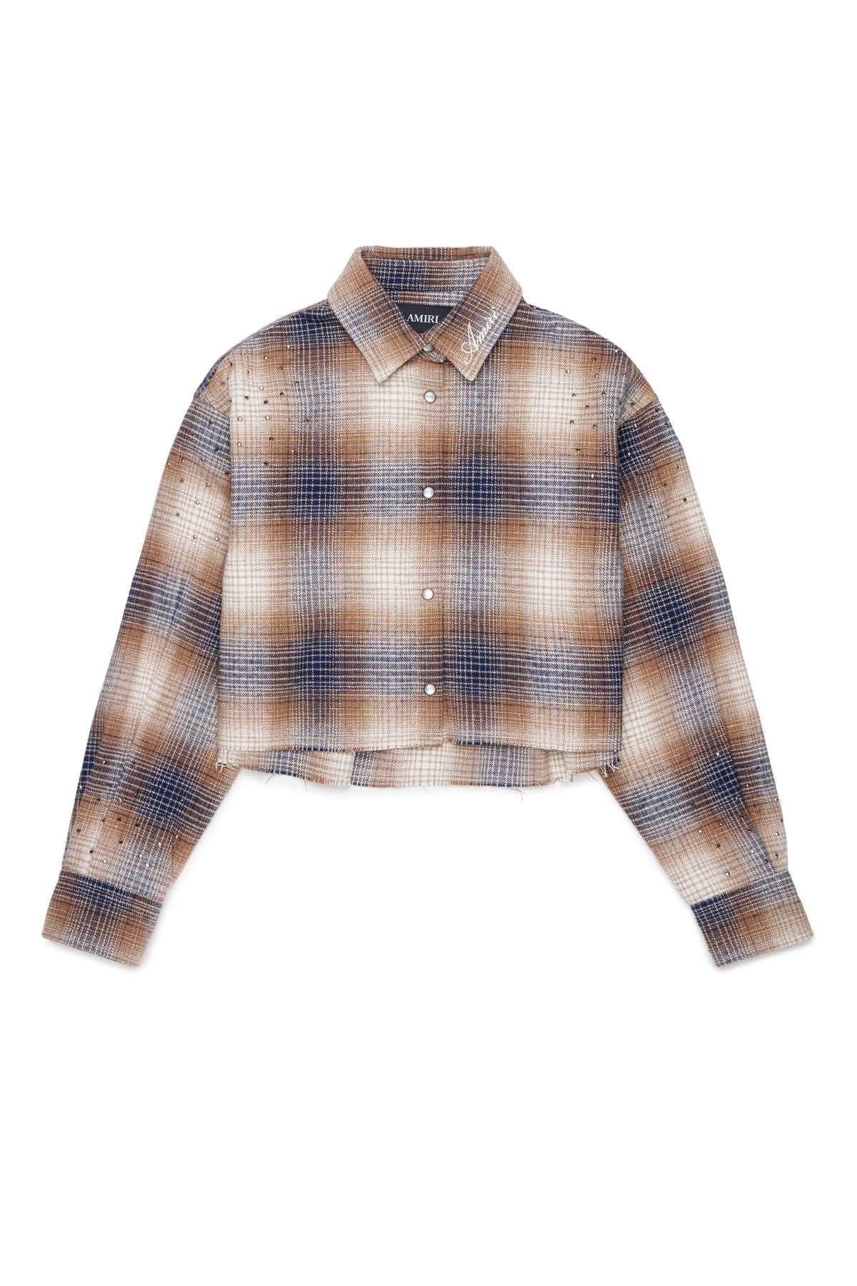 Chemise à carreaux avec logo