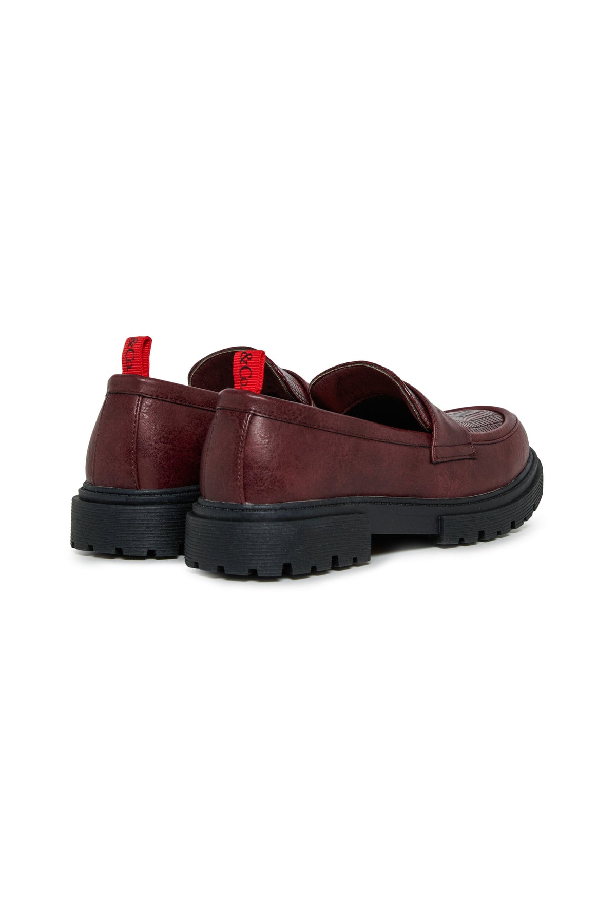 Loafers with lug sole