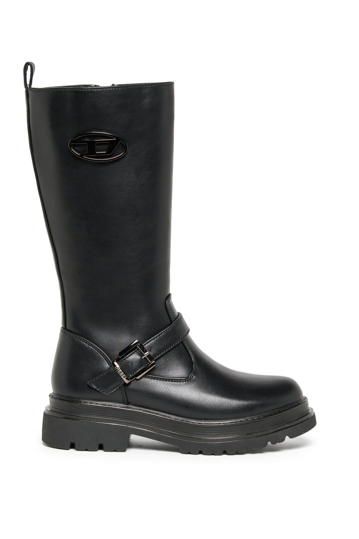 Logo high boots