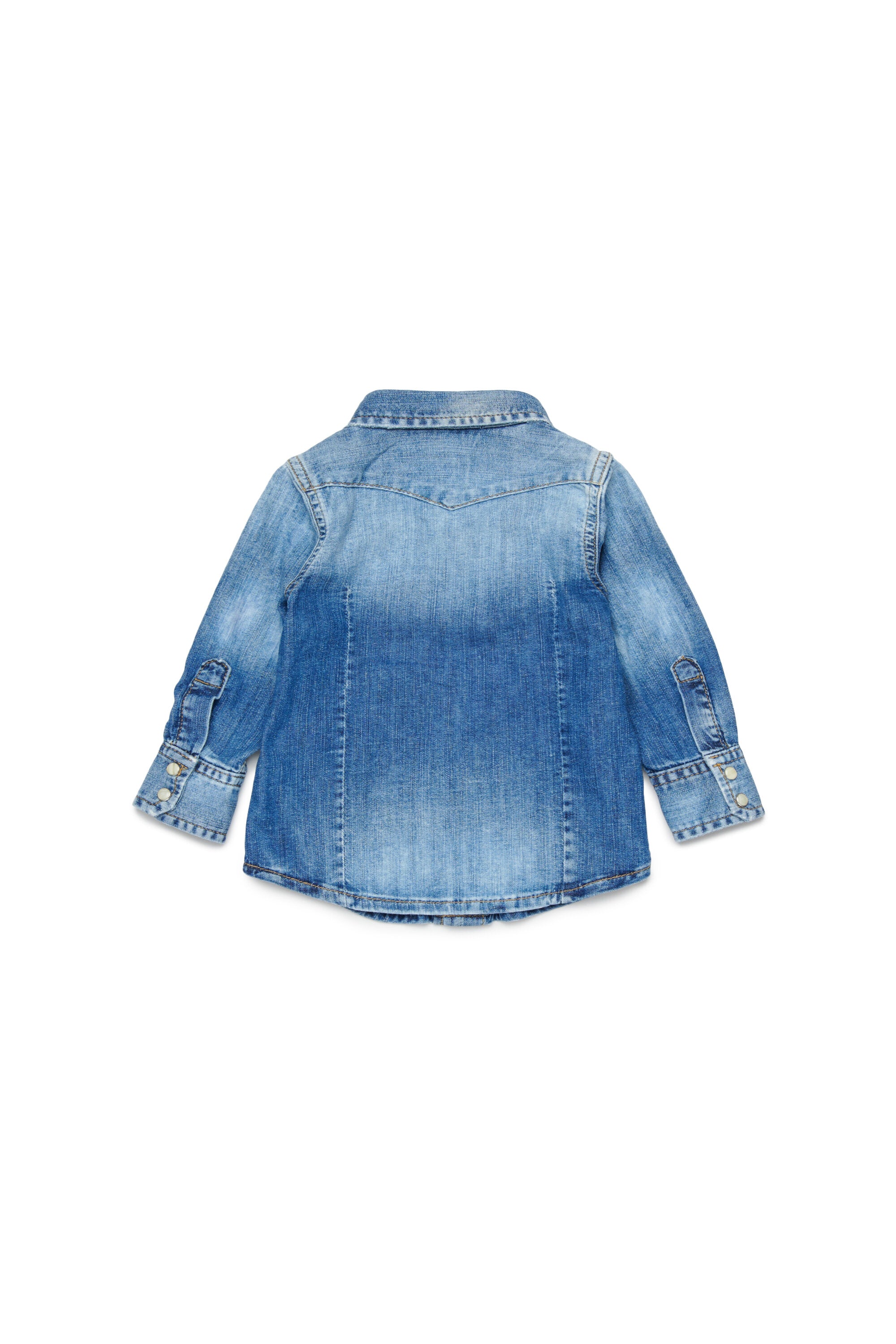 Denim shirt with logo