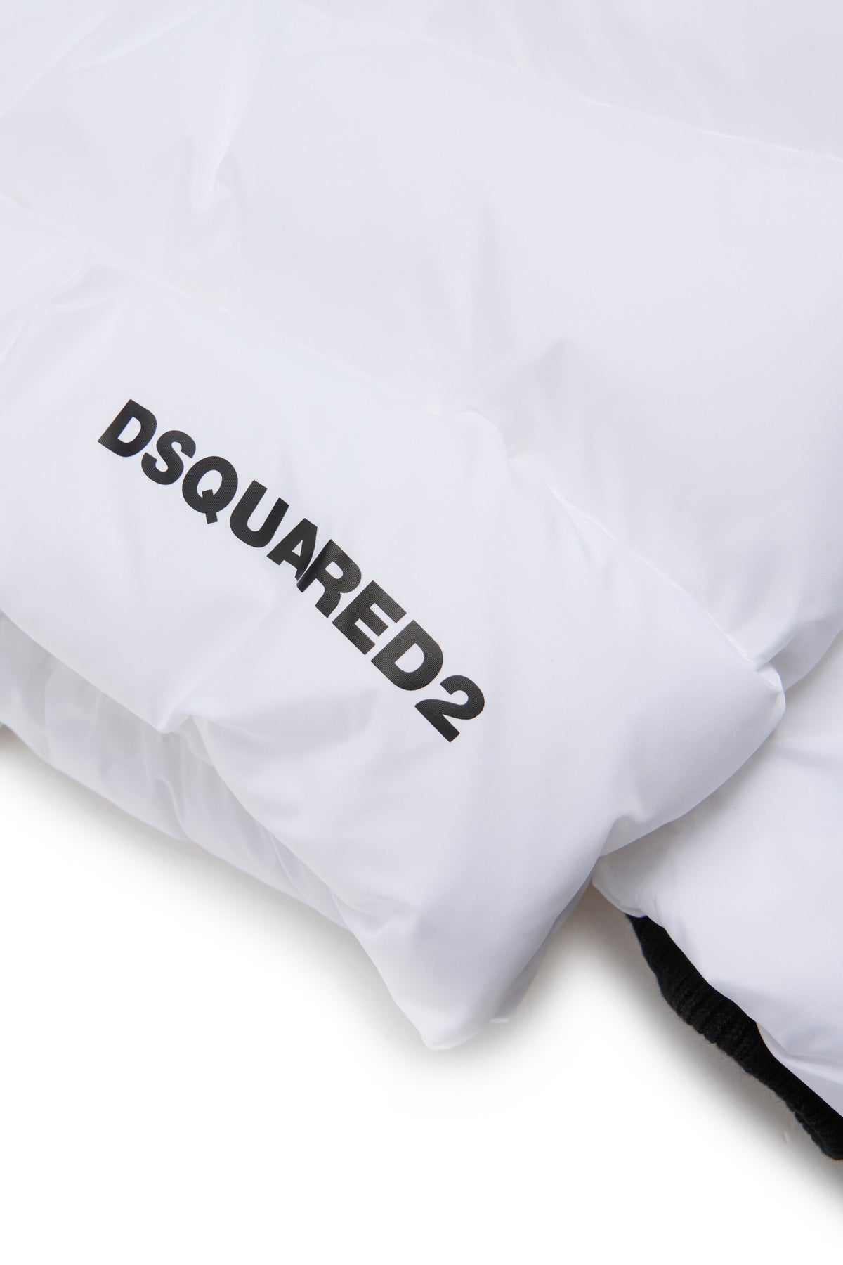 Doudoune courte avec capuche et logo