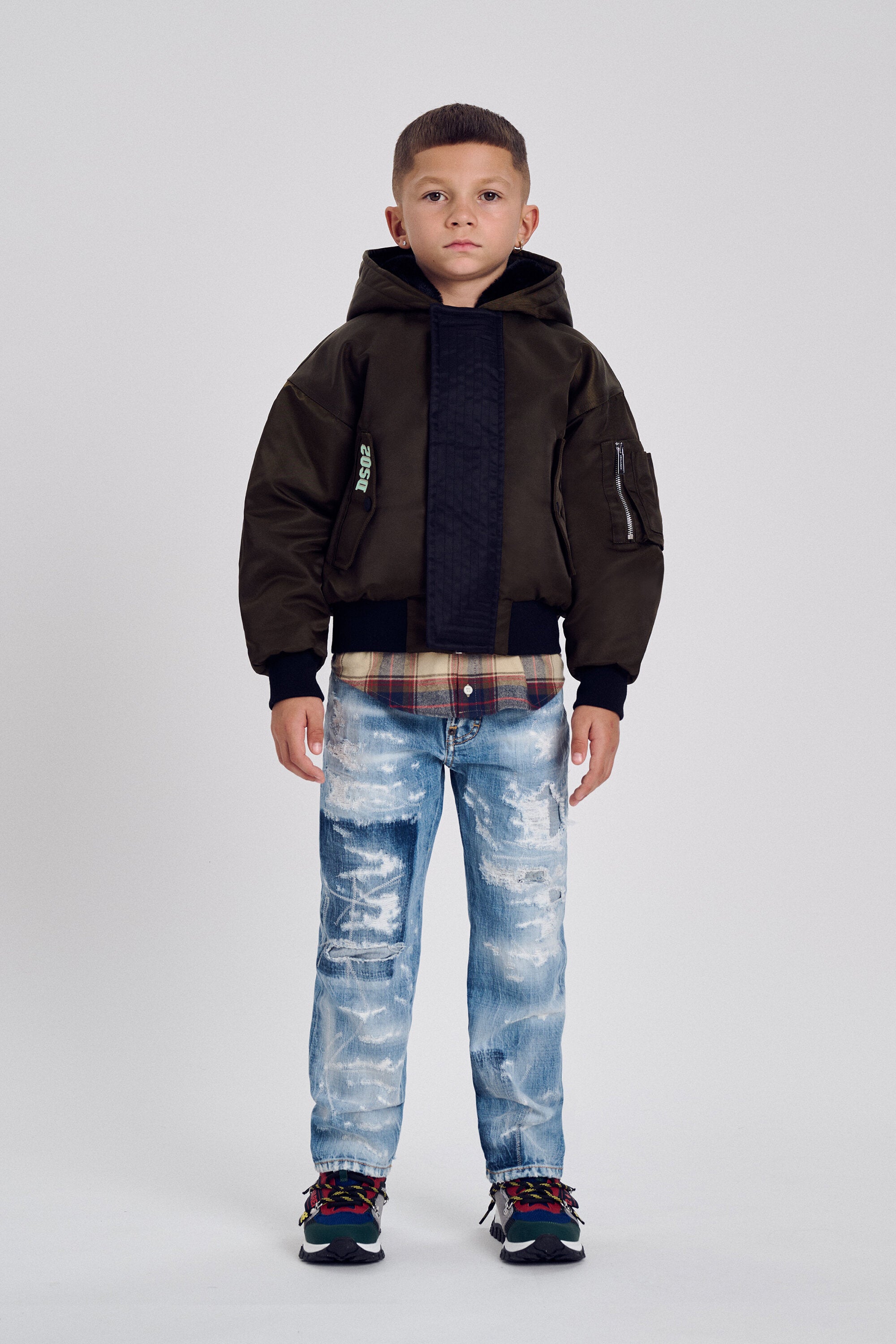 Jeans corte recto lavado azul claro - 642