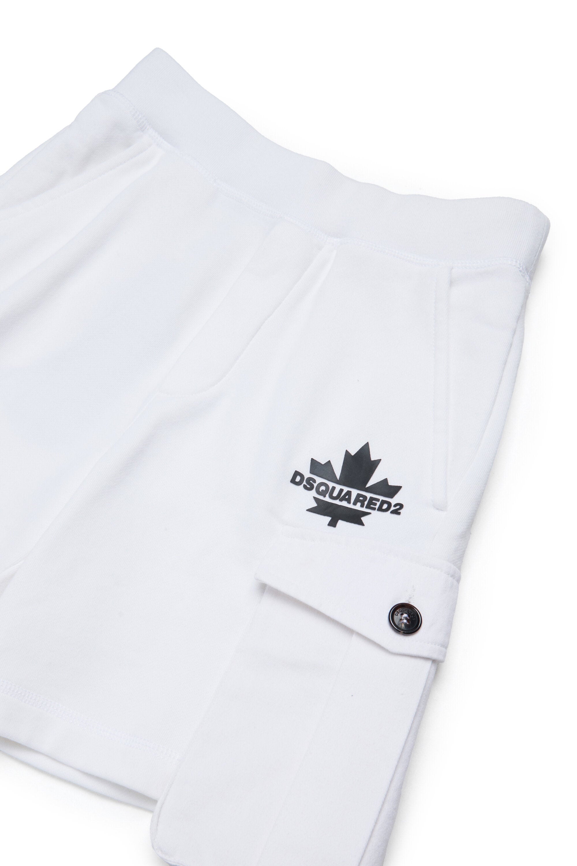 Short cargo en polaire avec Maple Leaf