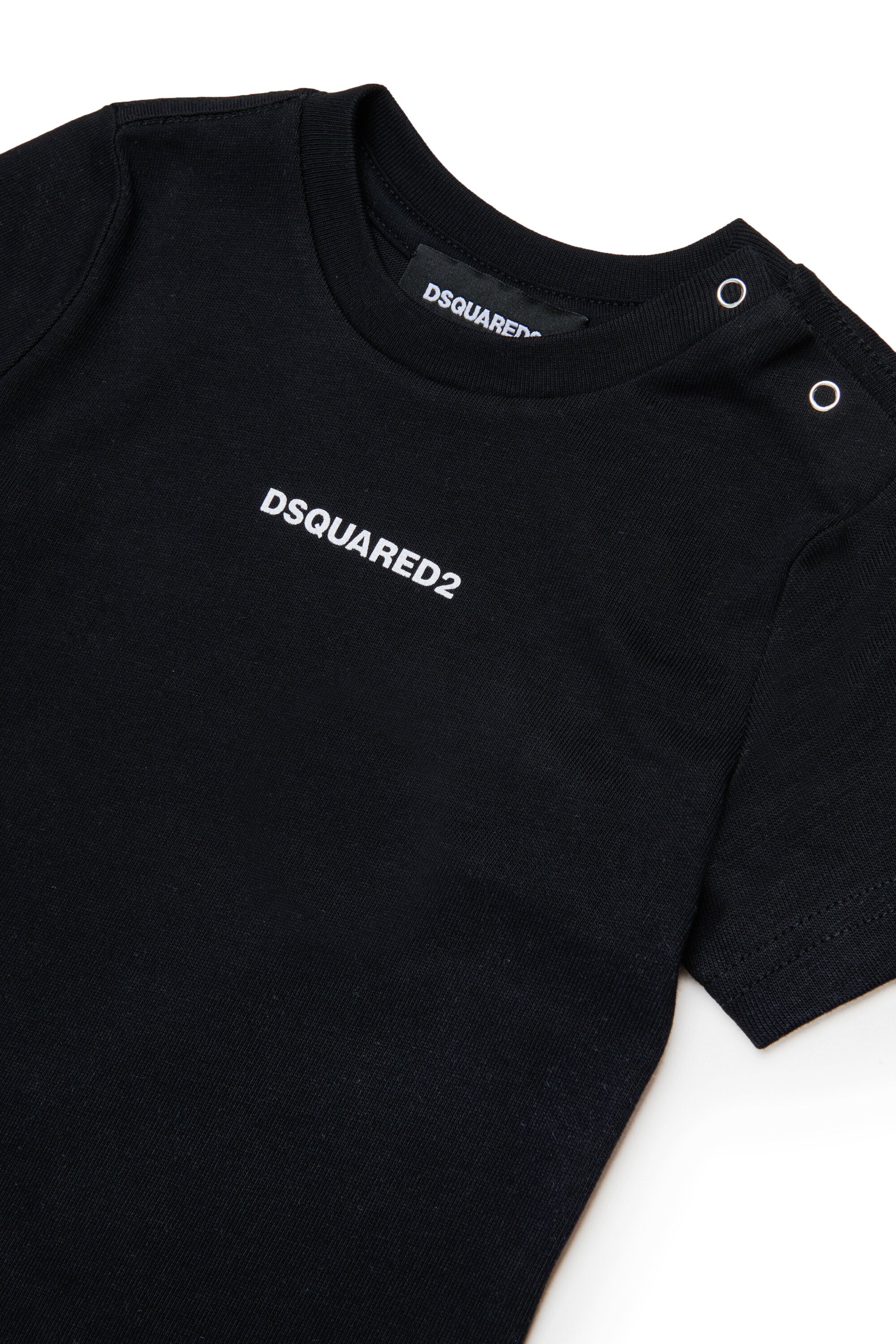Camiseta de cuello redondo con logo