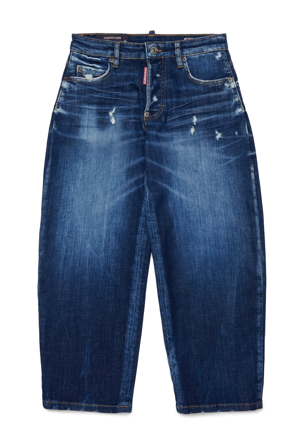 Relaxed fit jeans in medium blue wash - Amelia