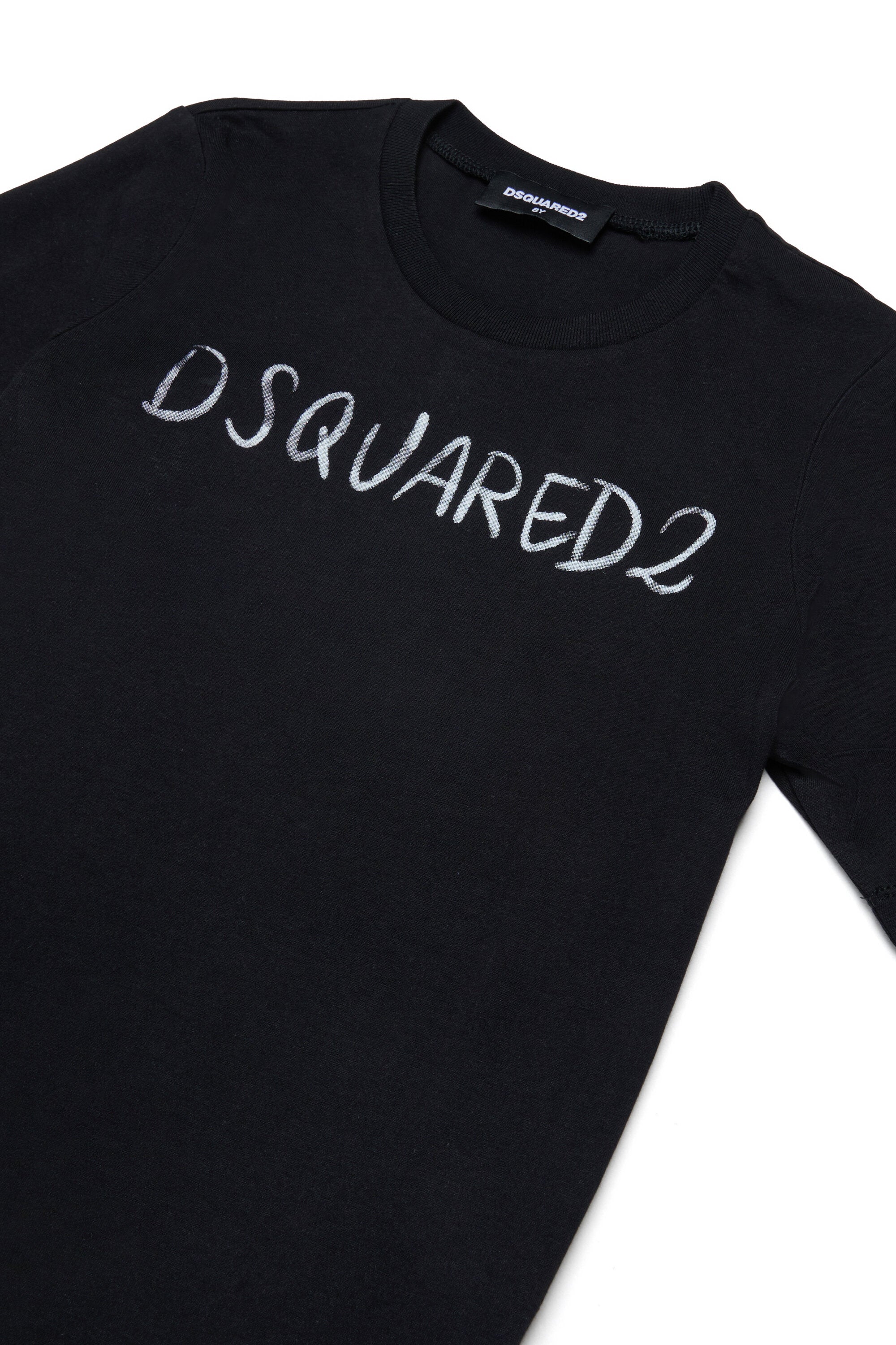 T-shirt col ras-du-cou avec logo